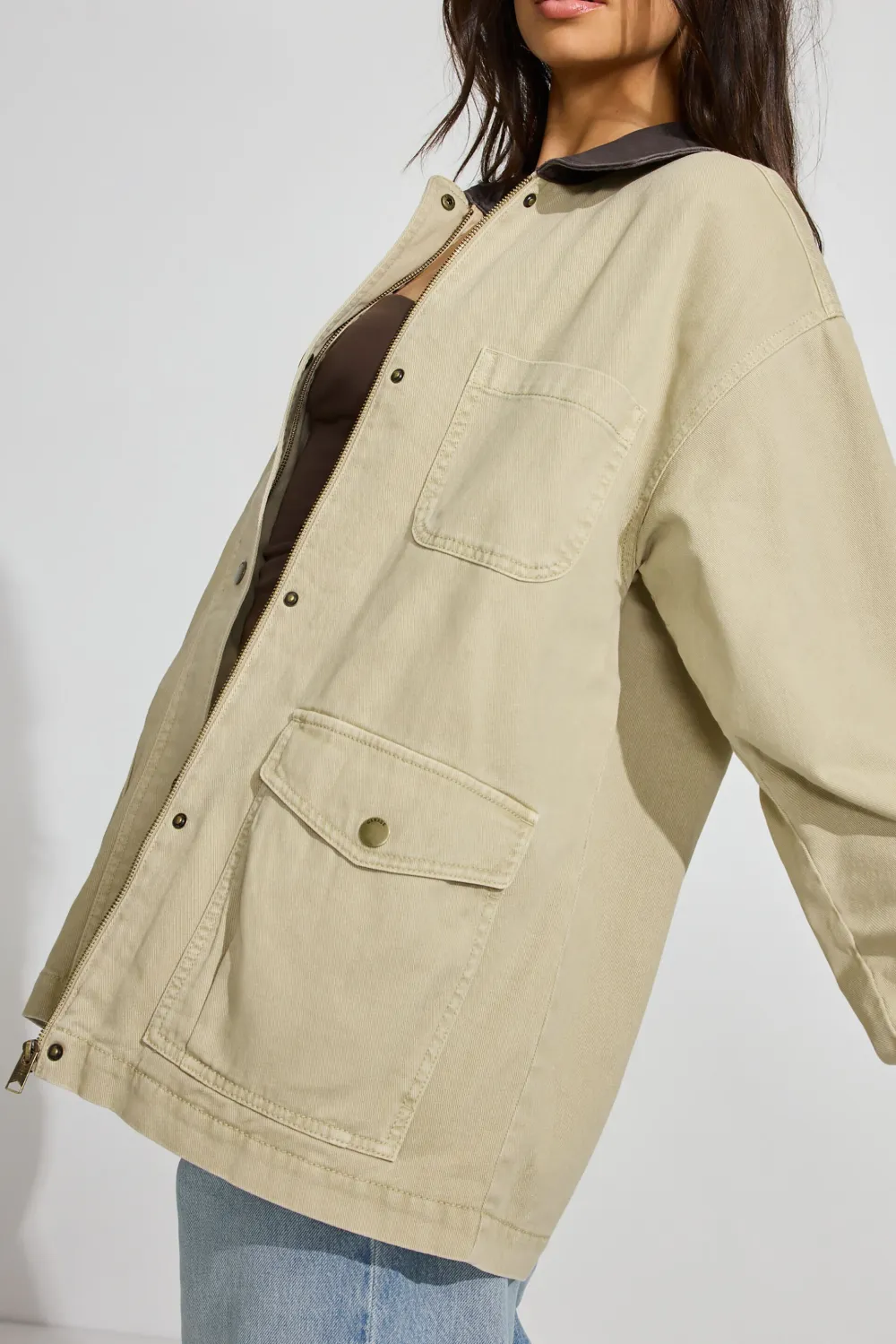 Long Twill Field Jacket