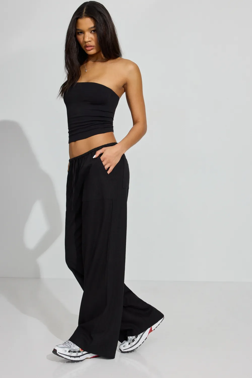 Millie Linen Pull-On Pants