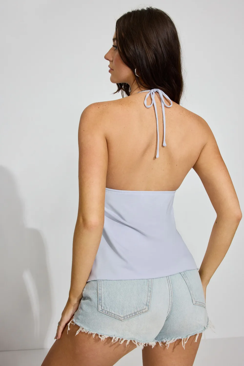 Plunge Flyaway Halter Top