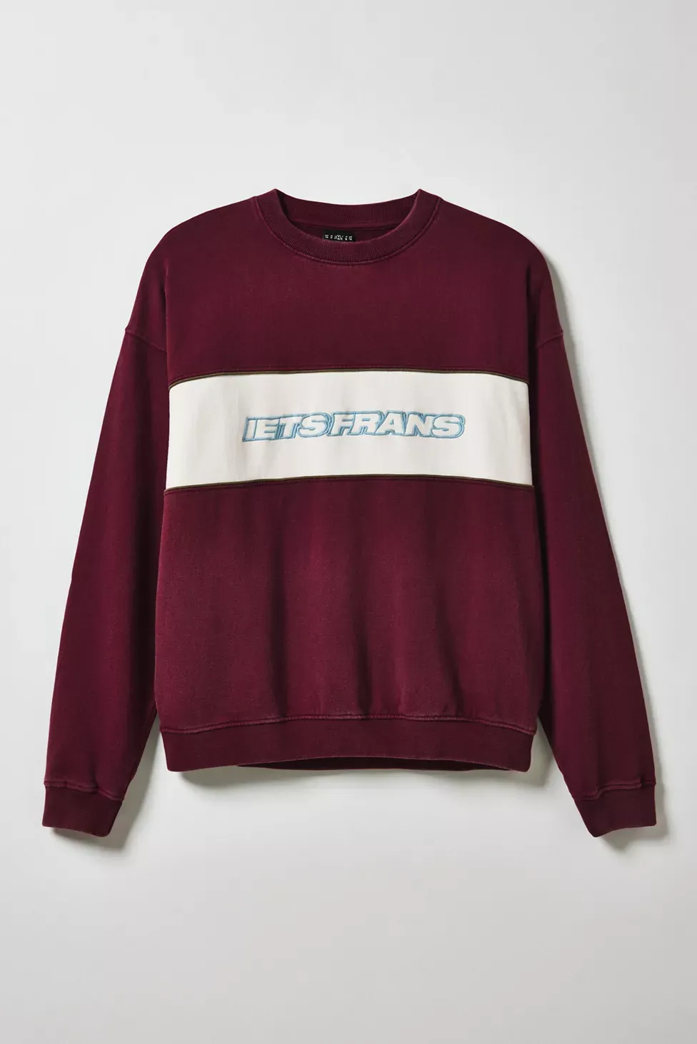 IETS FRANS Logo Panel Crew Neck Sweatshirt