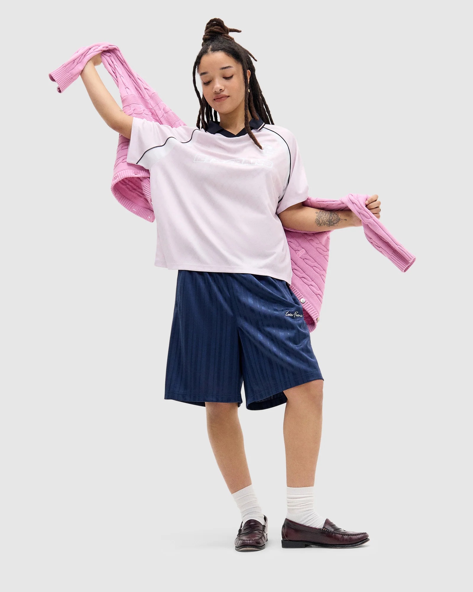 IETS FRANS Monogram Boyfriend Football Top