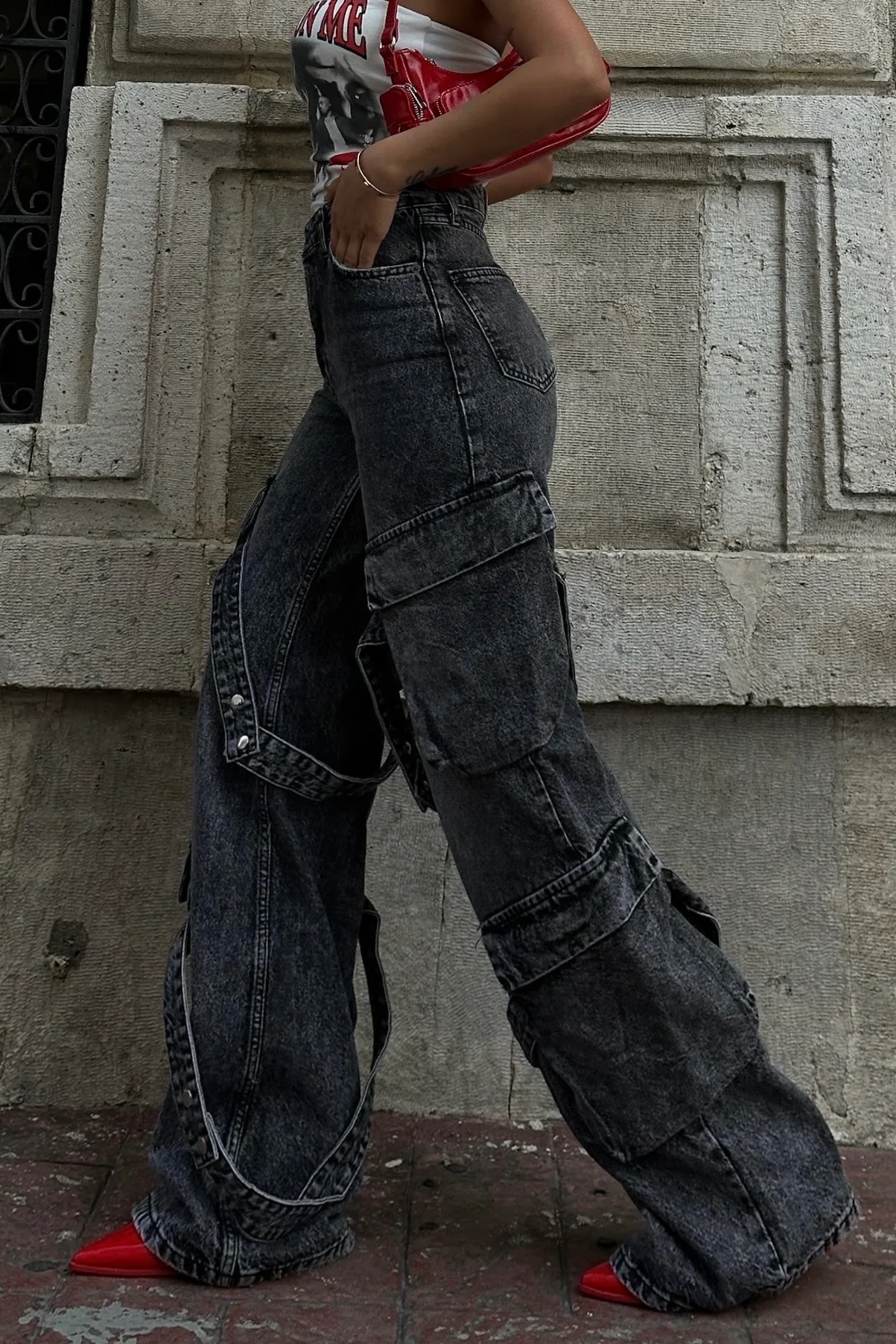 Ultra Cargo Strap Jeans