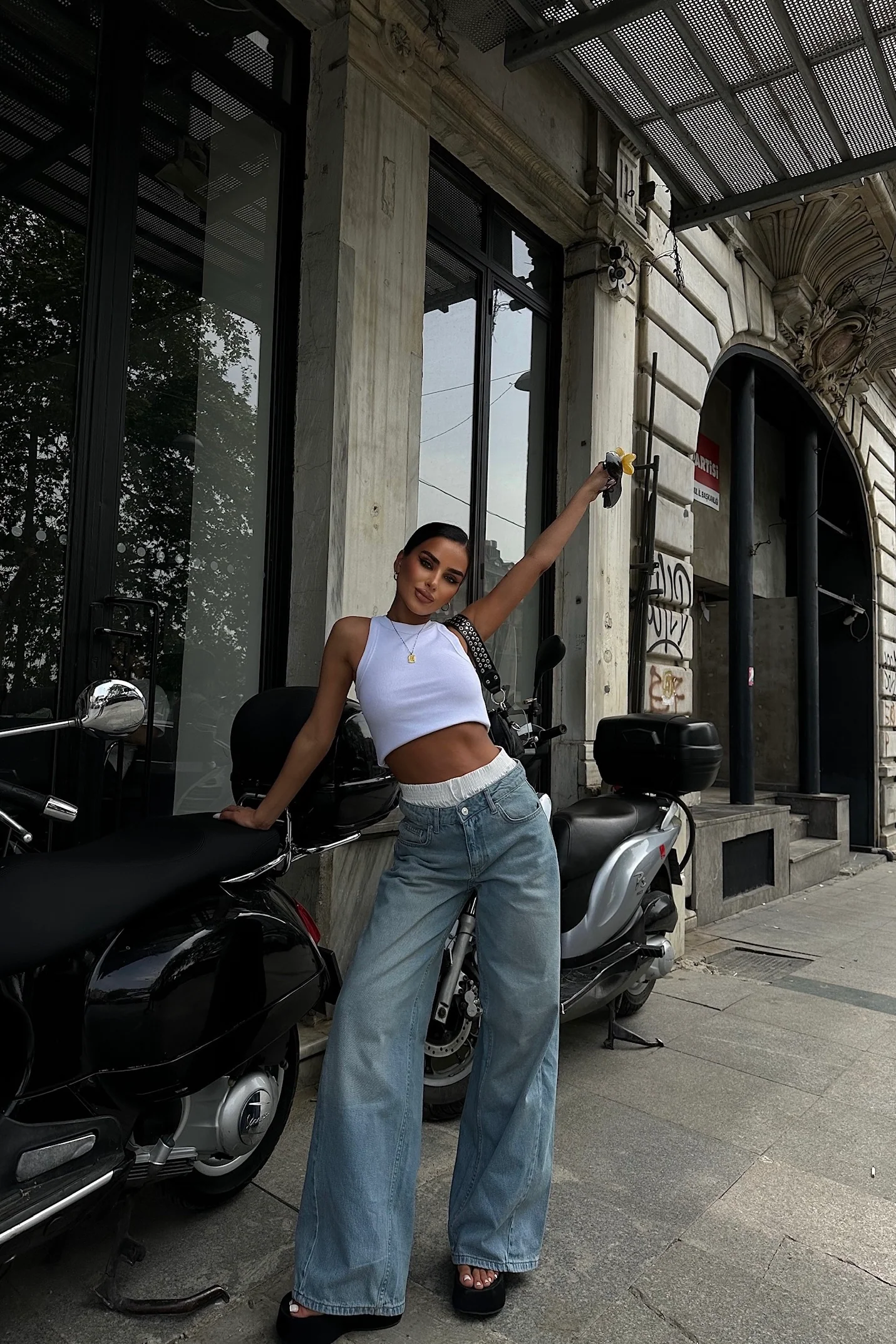 Boxer Flared Baggy Jeans