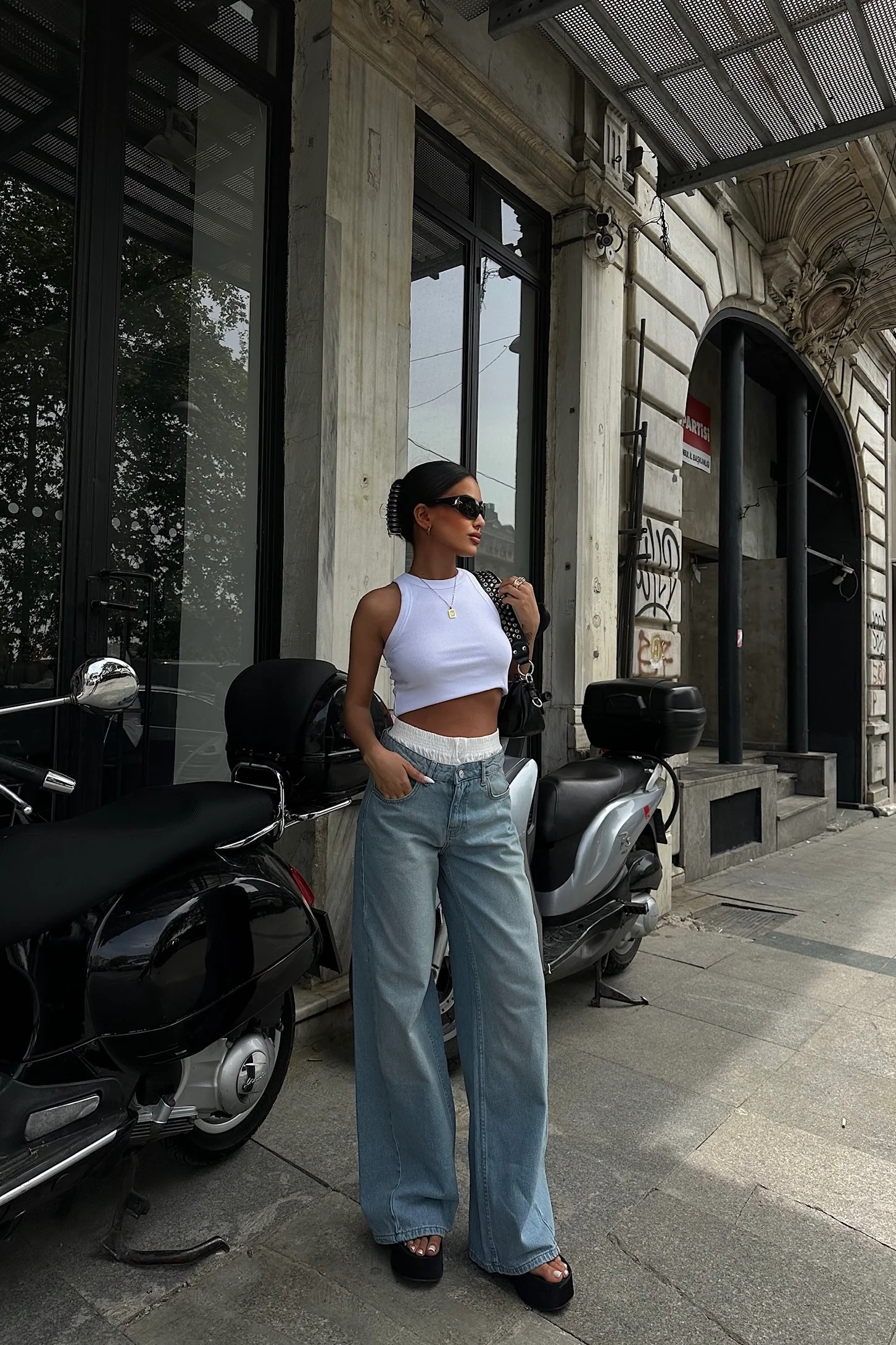 Boxer Flared Baggy Jeans