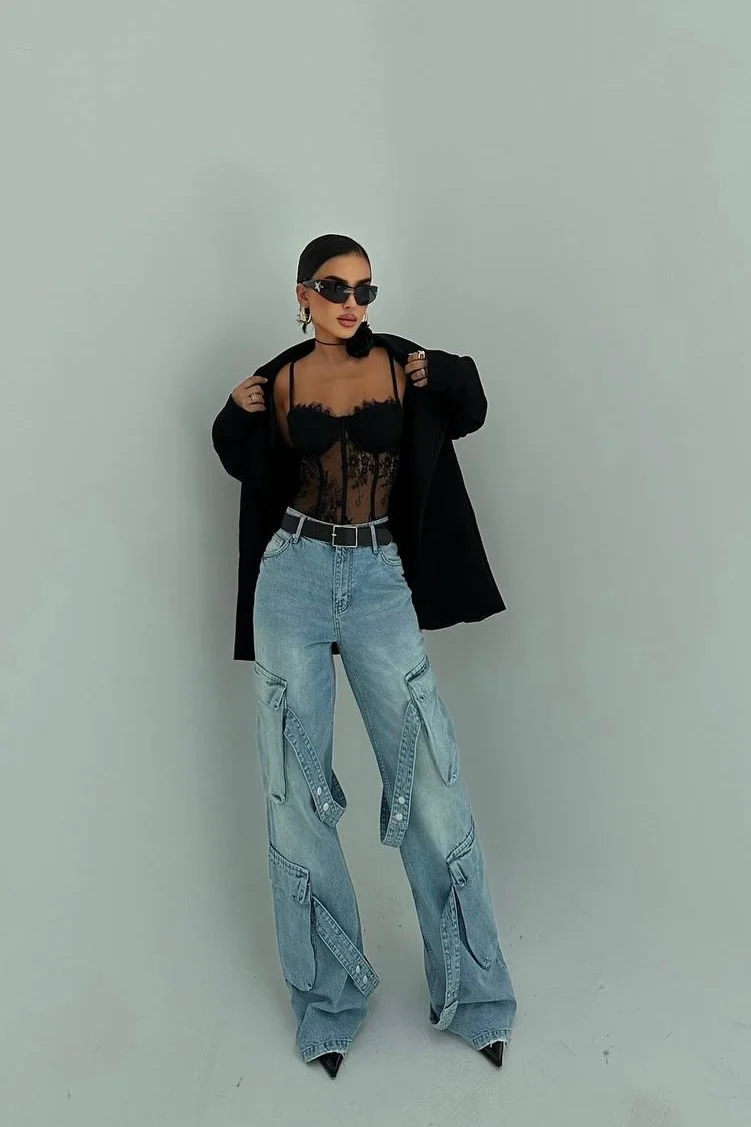 Ultra Cargo Strap Jeans