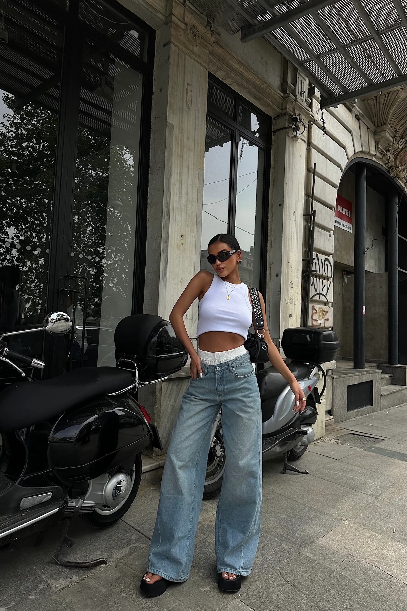 Boxer Flared Baggy Jeans