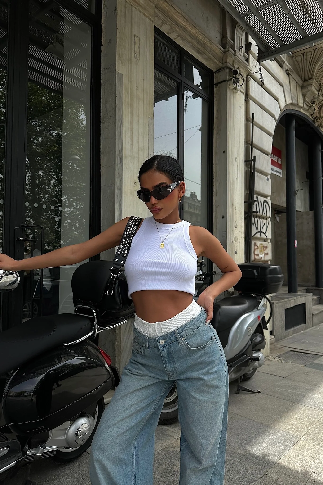 Boxer Flared Baggy Jeans