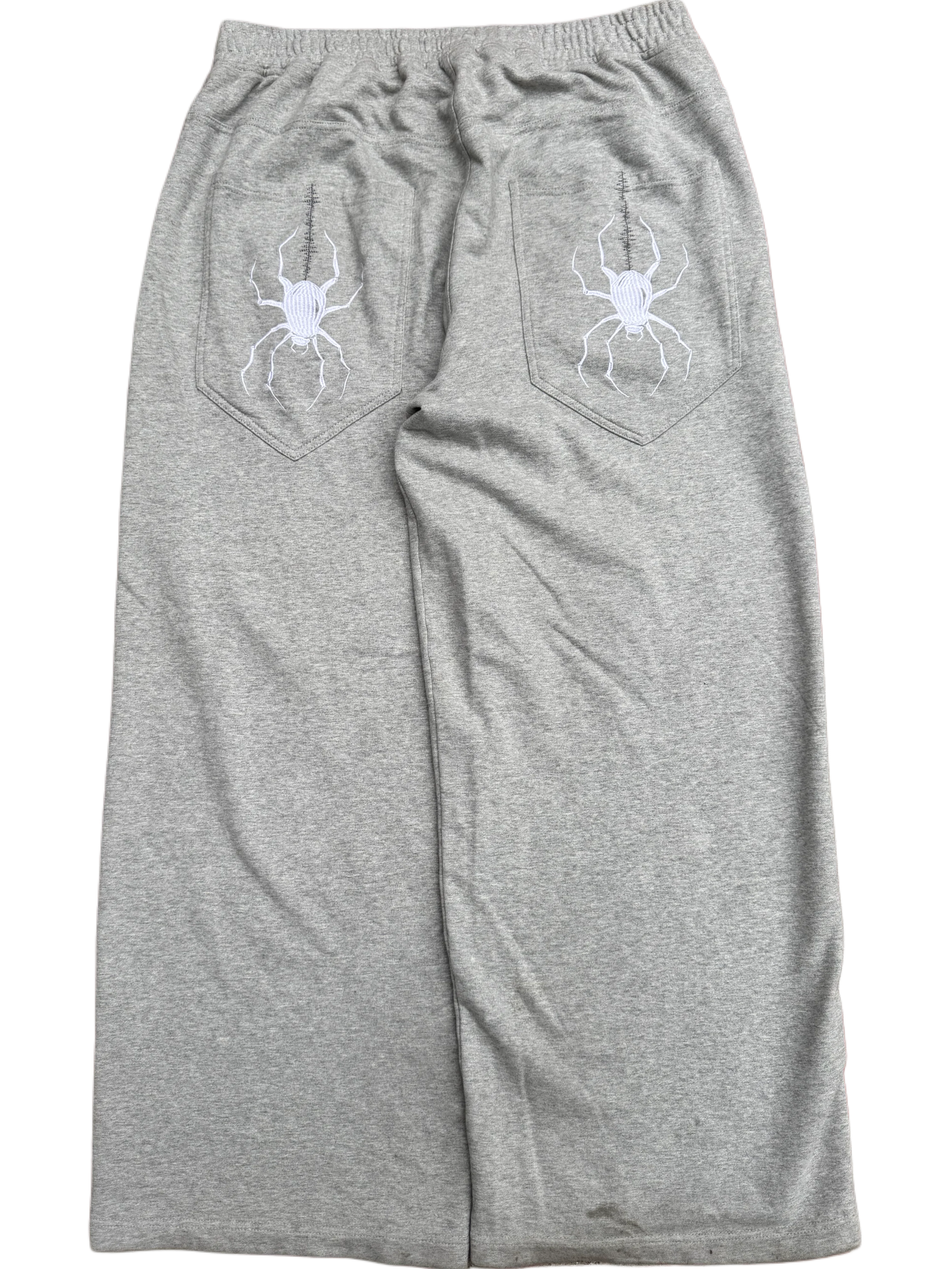 Grey GLOE Wide Leg Spider Sweats