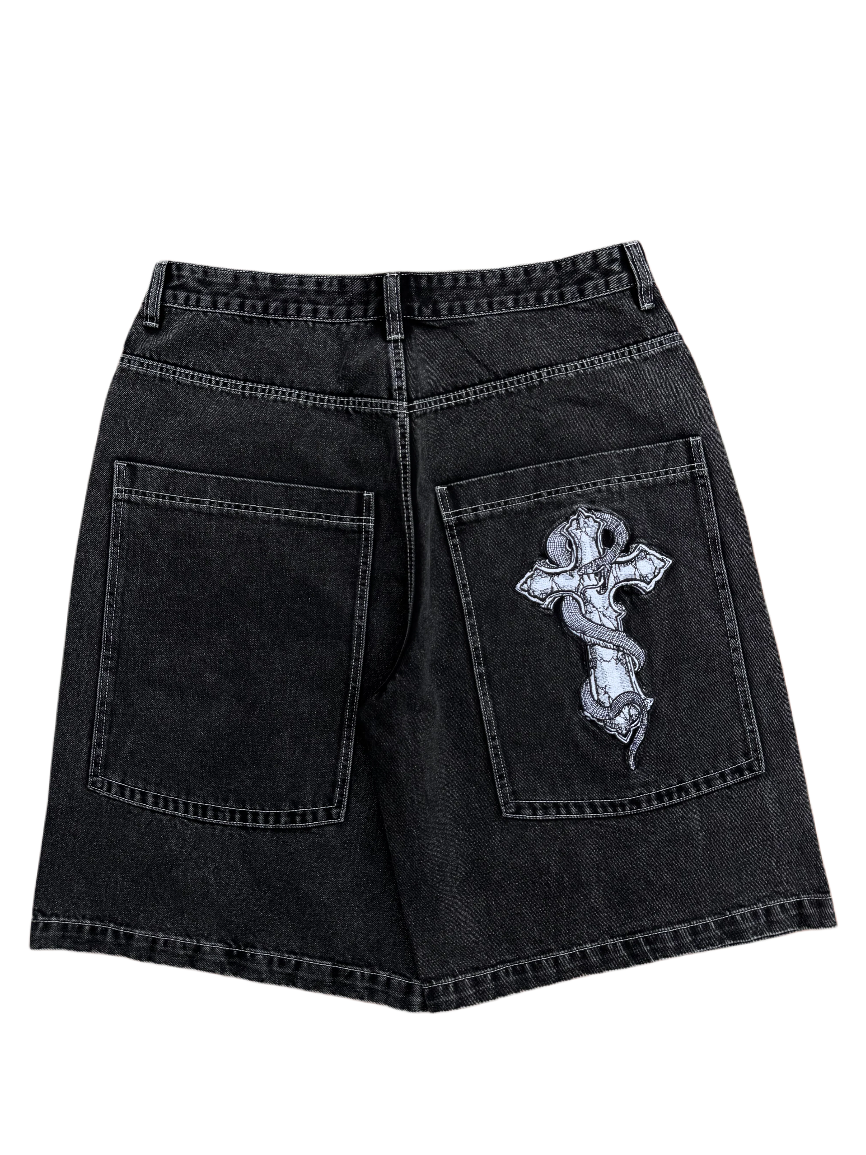 Black Snake Cross GLOE Jorts