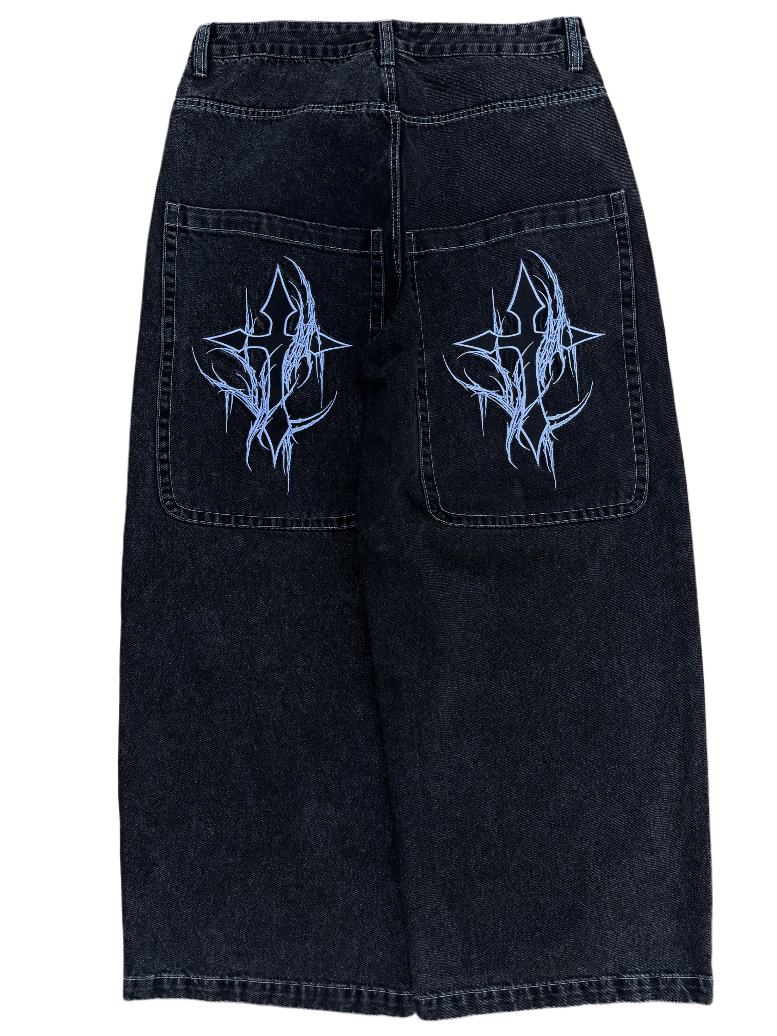 Black Wide Leg GLOE Cross Jeans v2