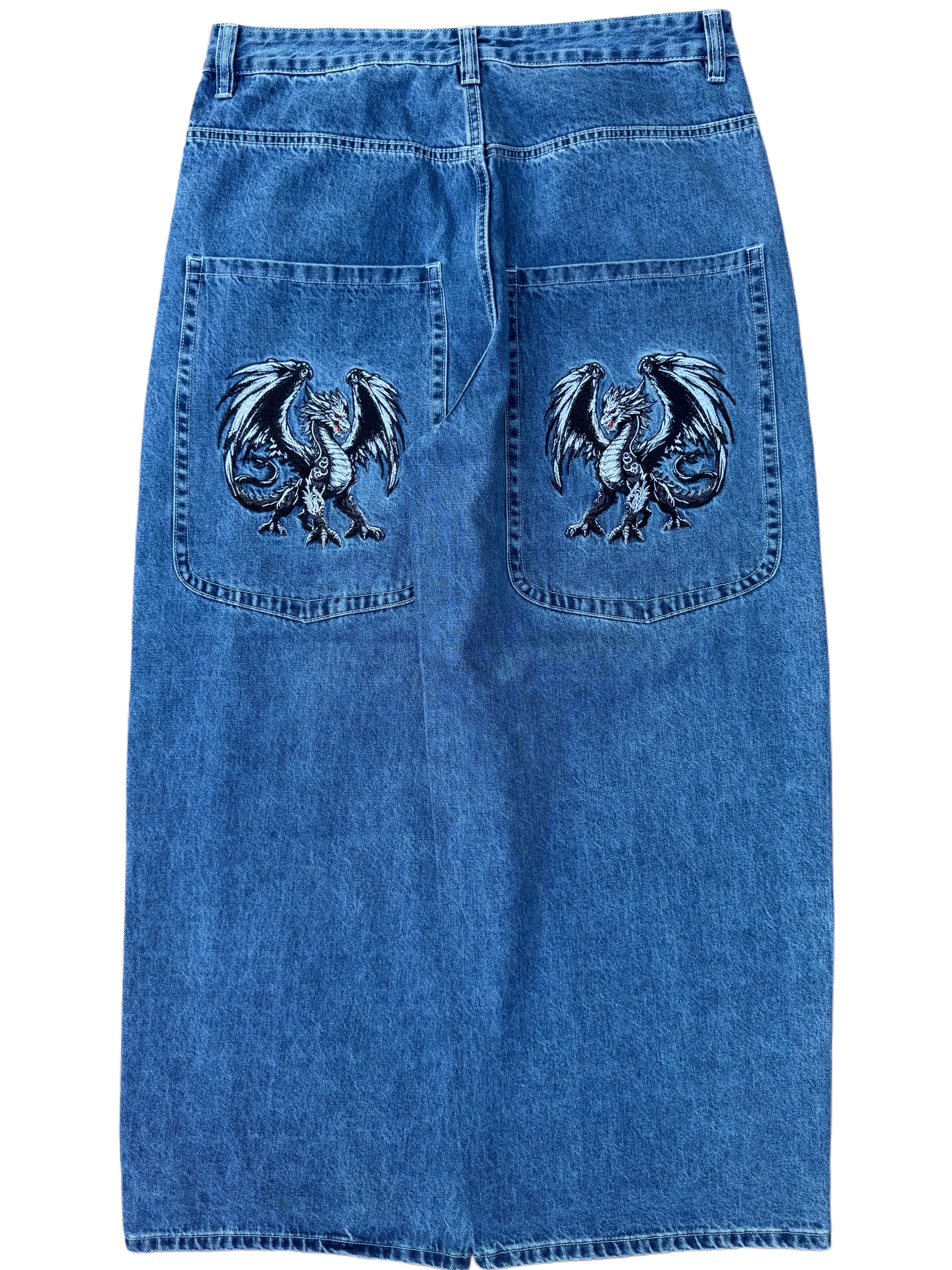 OG Blue Wide Leg GLOE Dragon Jeans V1