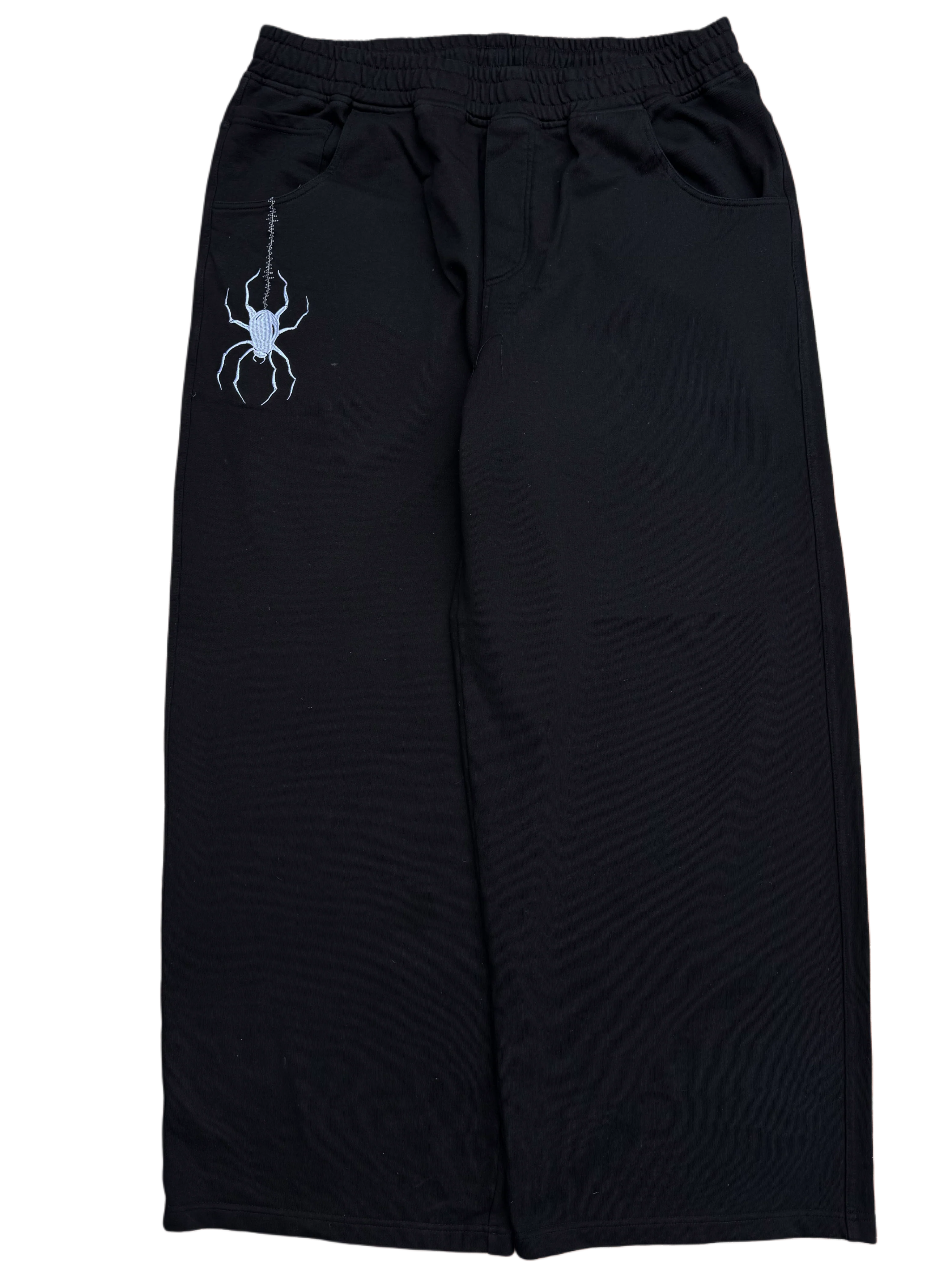 Black GLOE Wide Leg Spider Sweats