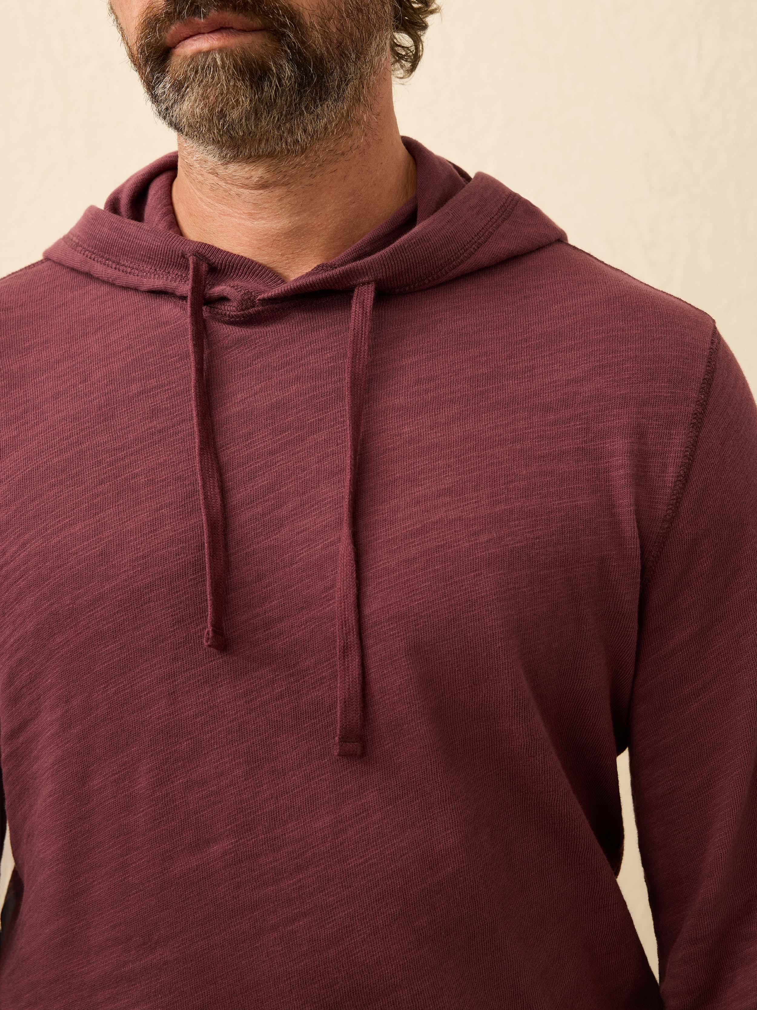 Sunwashed Midweight Organic Hoodie - Mahogany