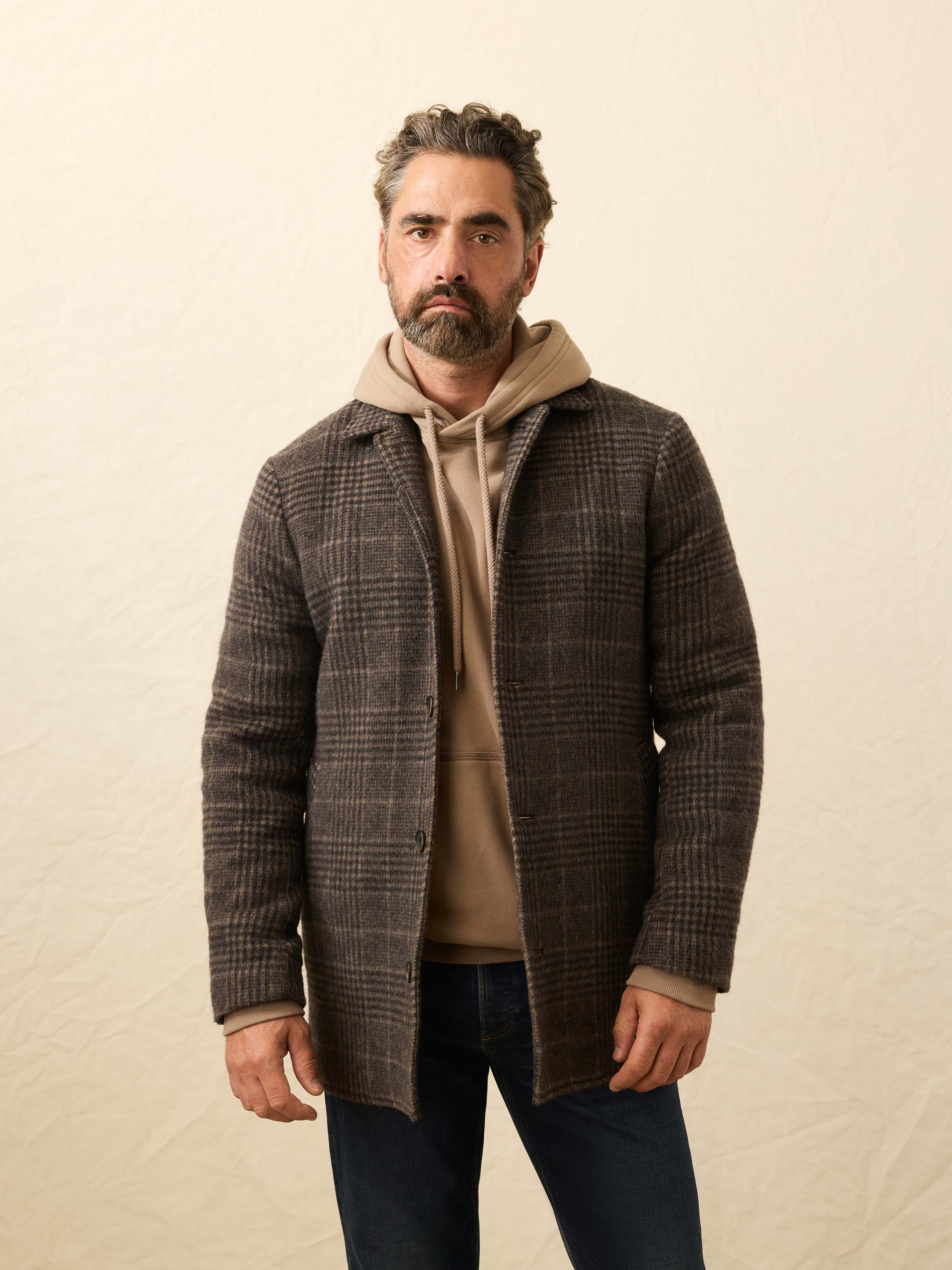 Lighthouse Jacket - Grey Waves Plaid