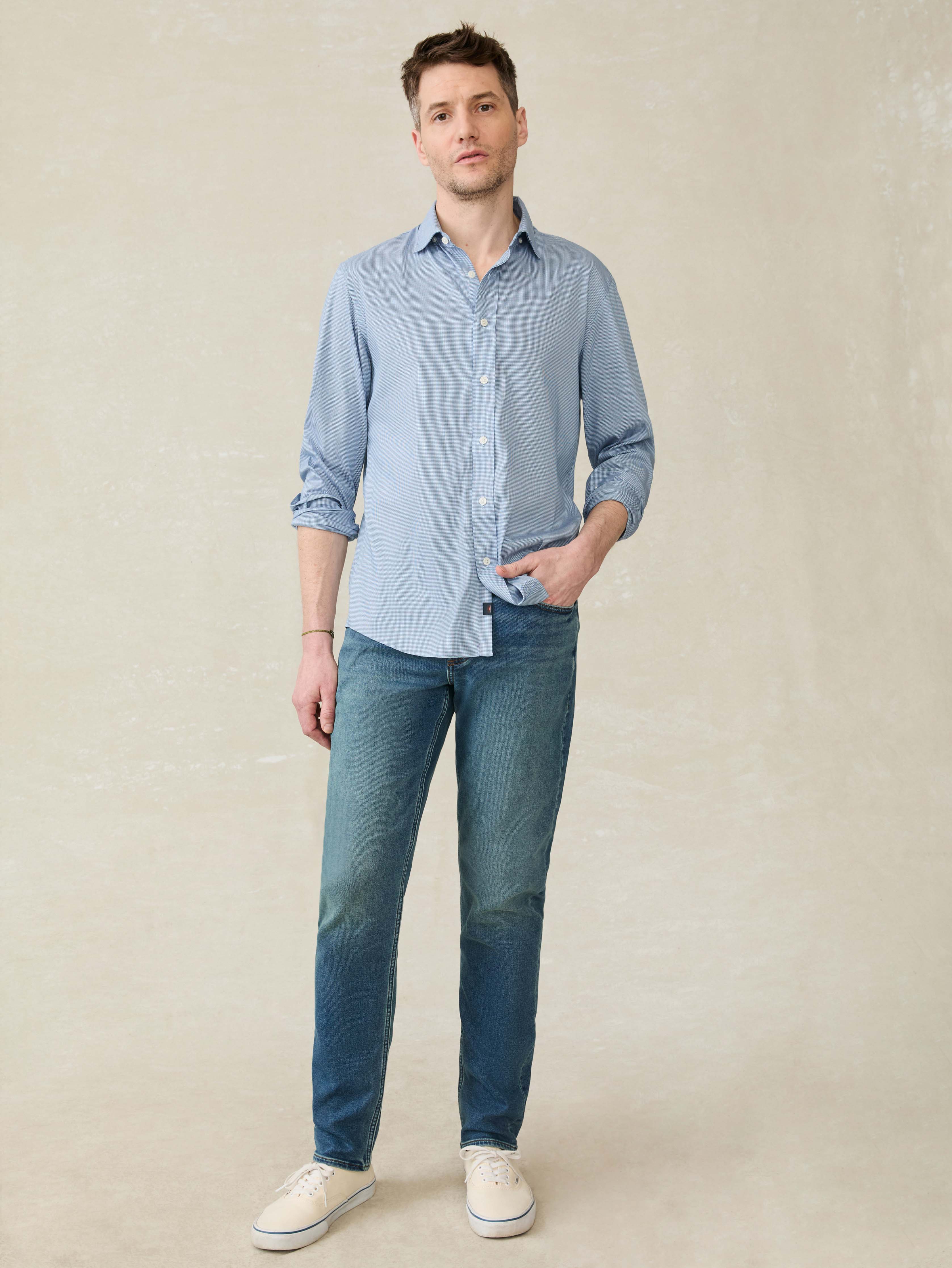 Movement™ Shirt - Azure Pincheck