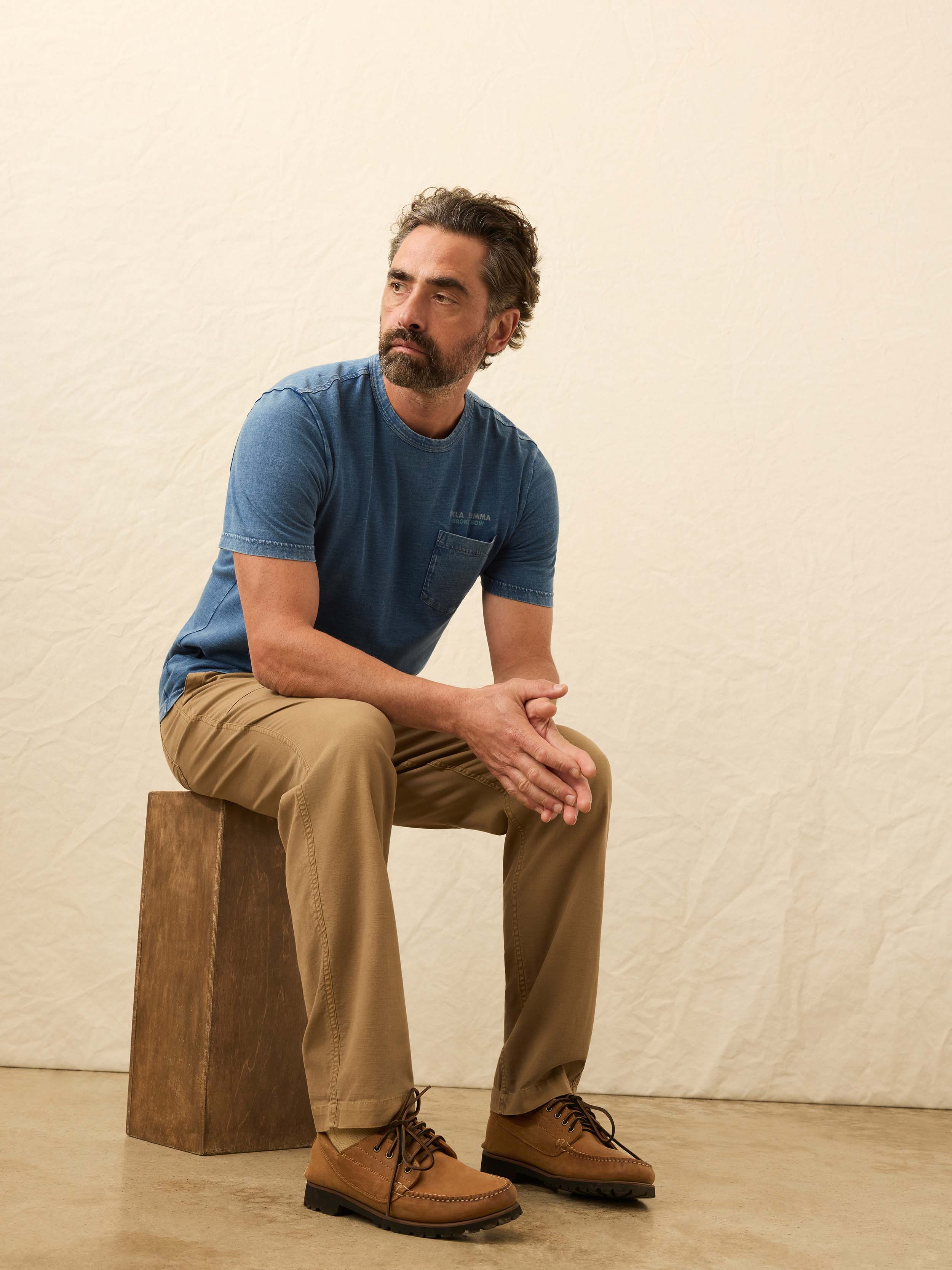 Steven Paul Judd Thunderbird Indigo Tee - Storm River Wash