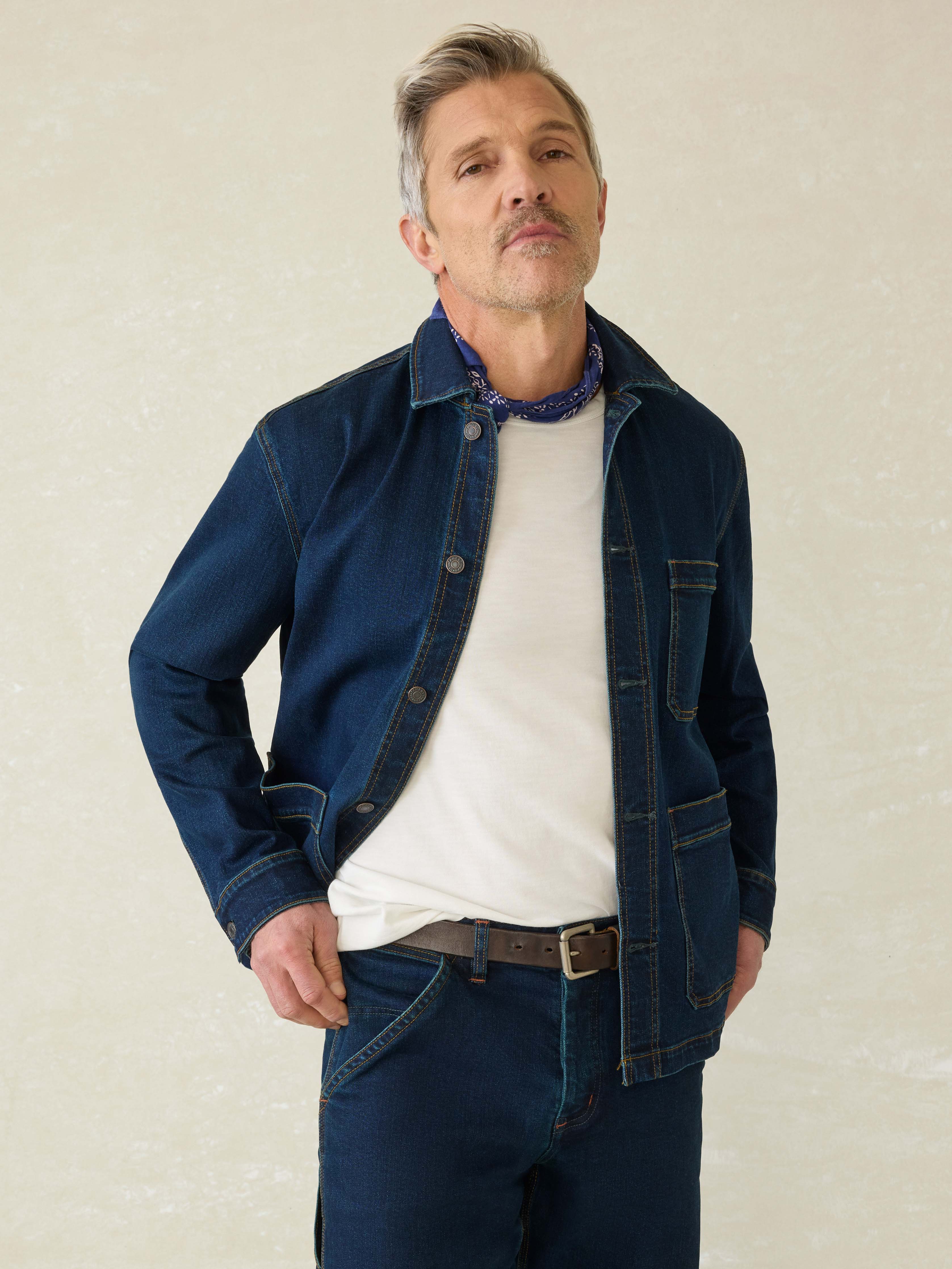 Denim Studio Jacket - Shoreblue Wash