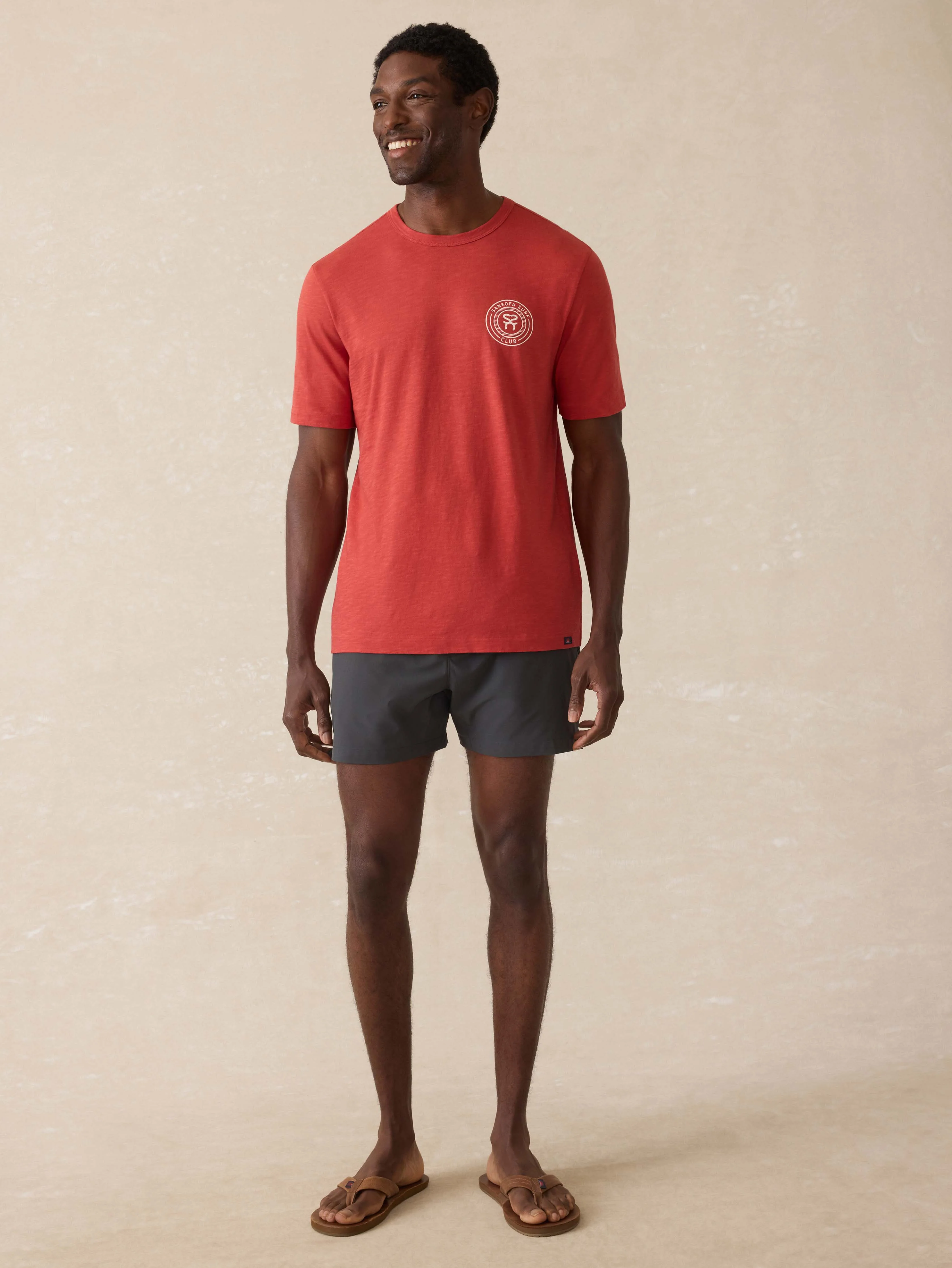 Surf Ghana Short Sleeve Logo Graphic Tee - Cavern Clay