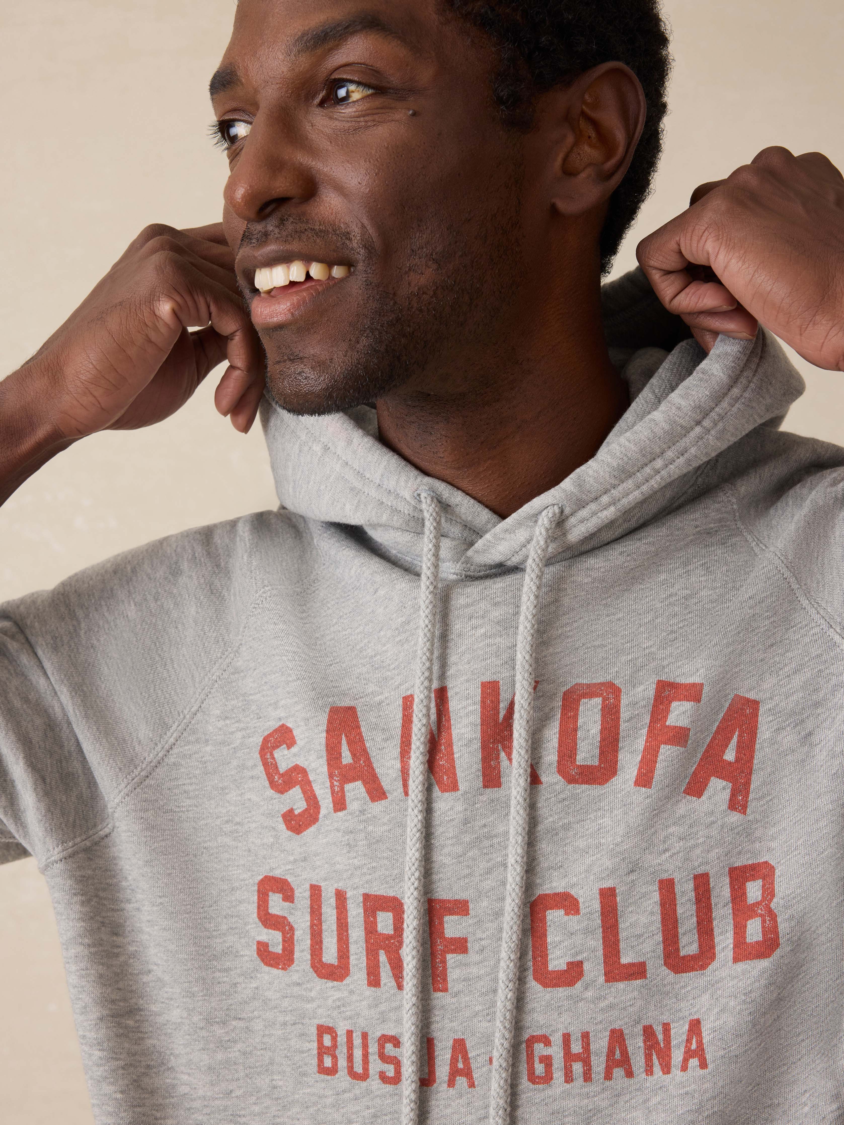 Surf Ghana High Standard Fleece Hoodie - Silver Ash Heather