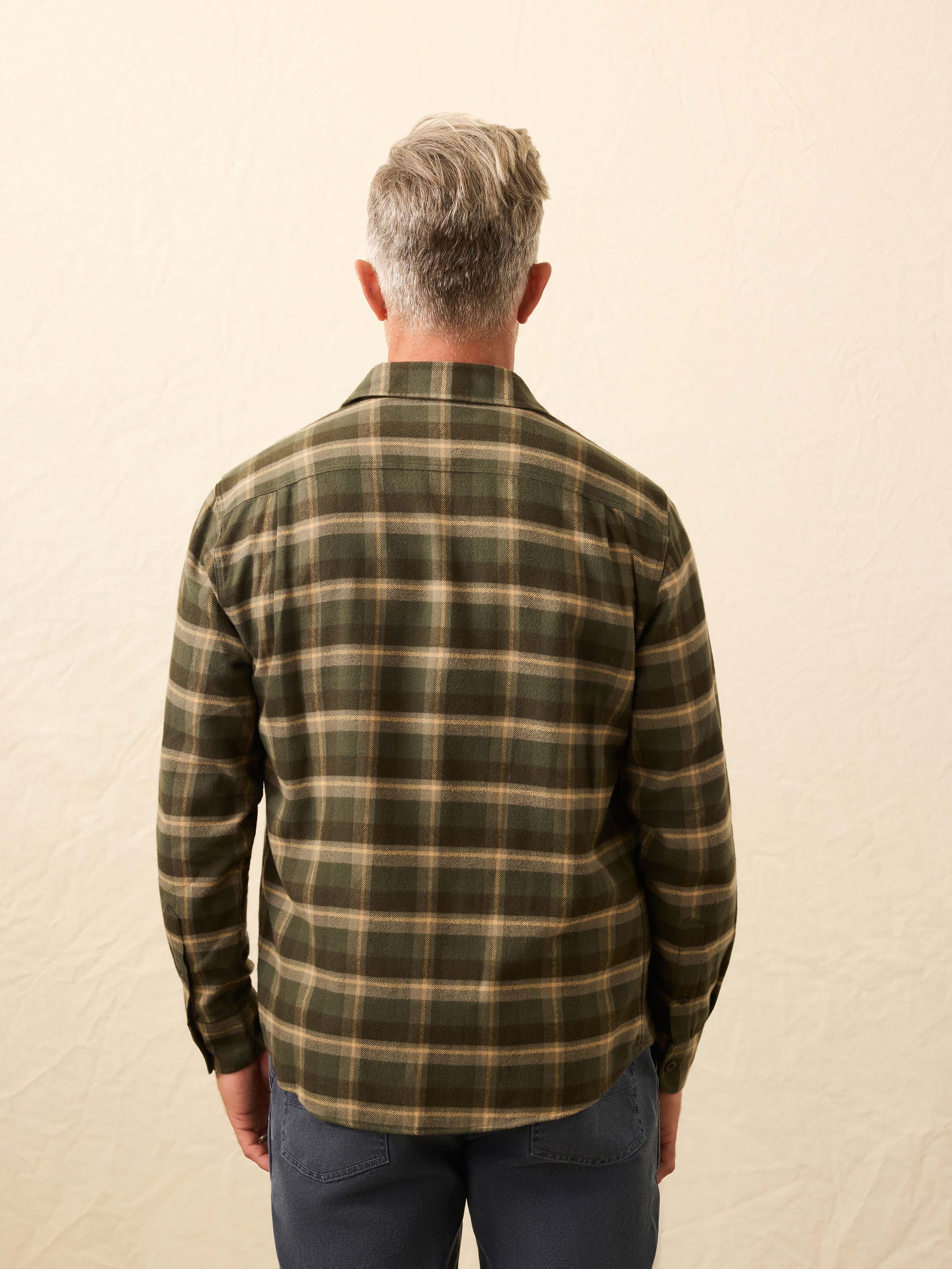 Heirloom Portuguese Flannel Shirt- Garrett Verde Plaid