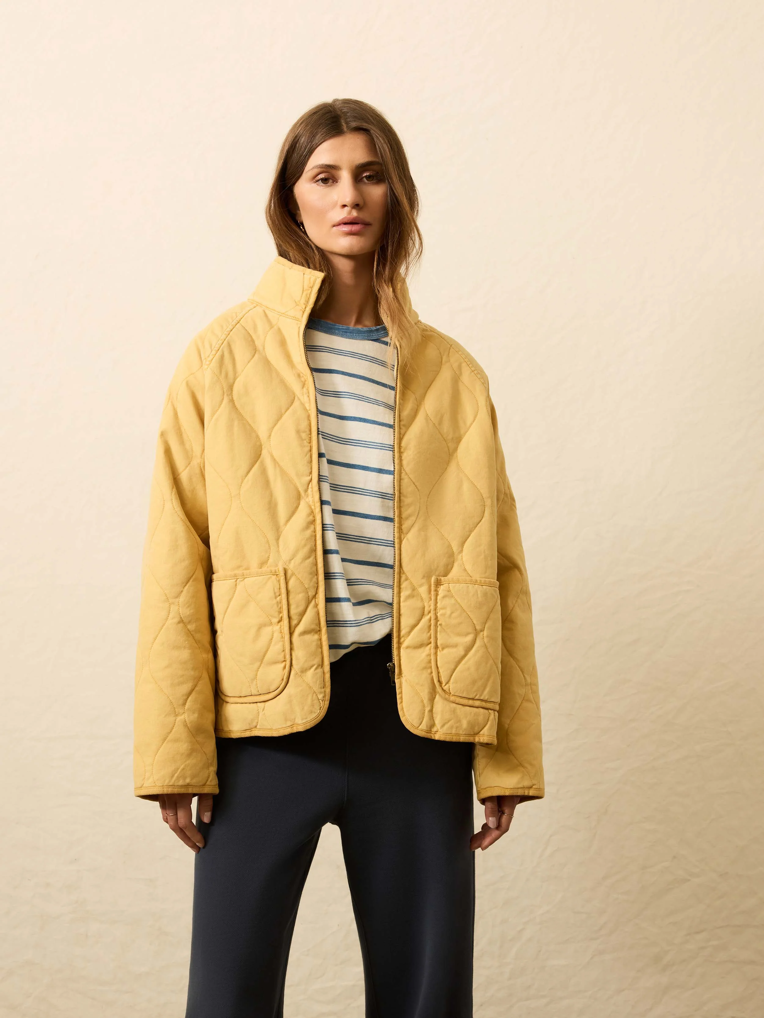 Sunwashed Quilted Jacket - Tuscan Sun