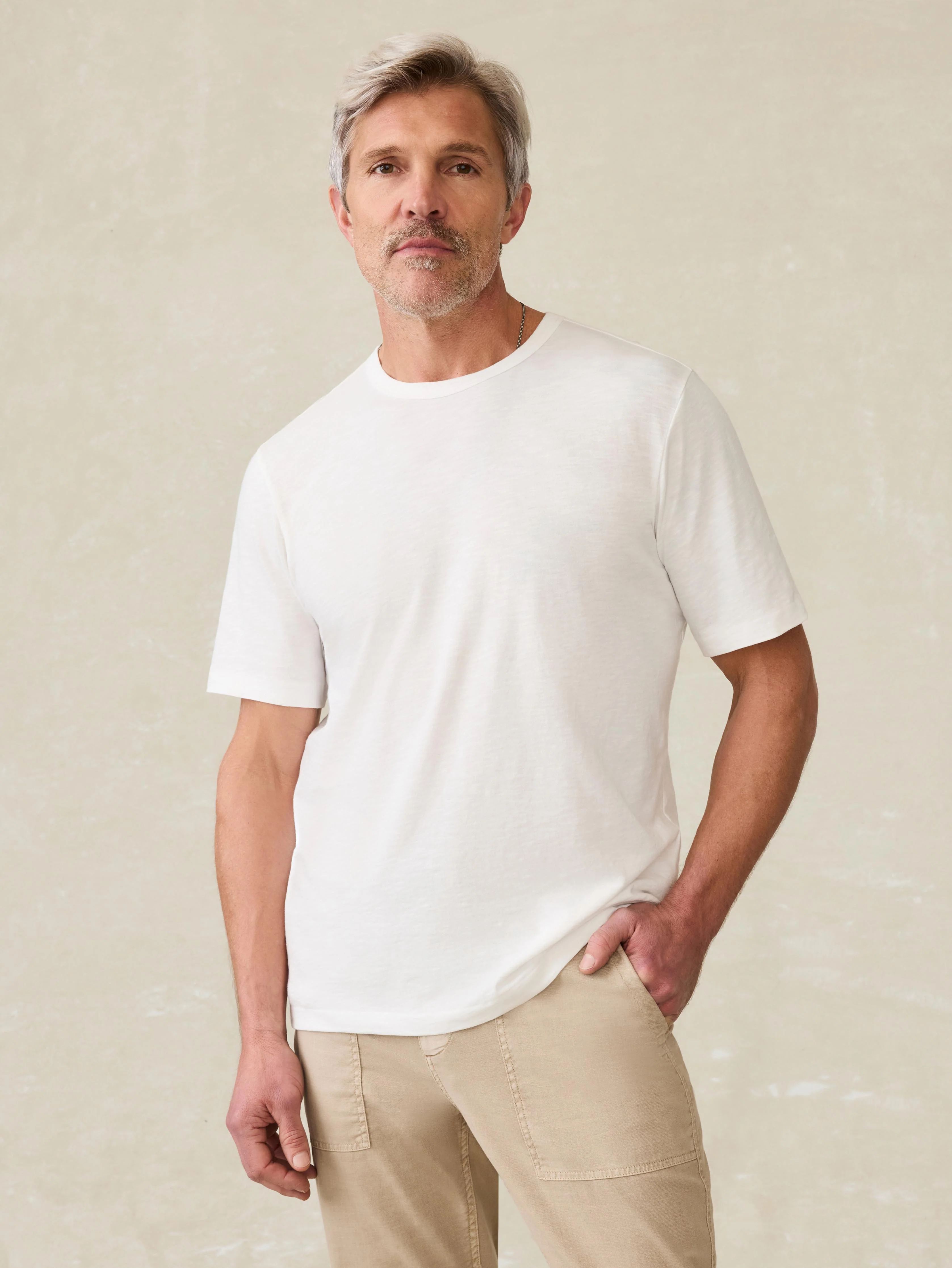 Sunwashed Regenerative Tee - White