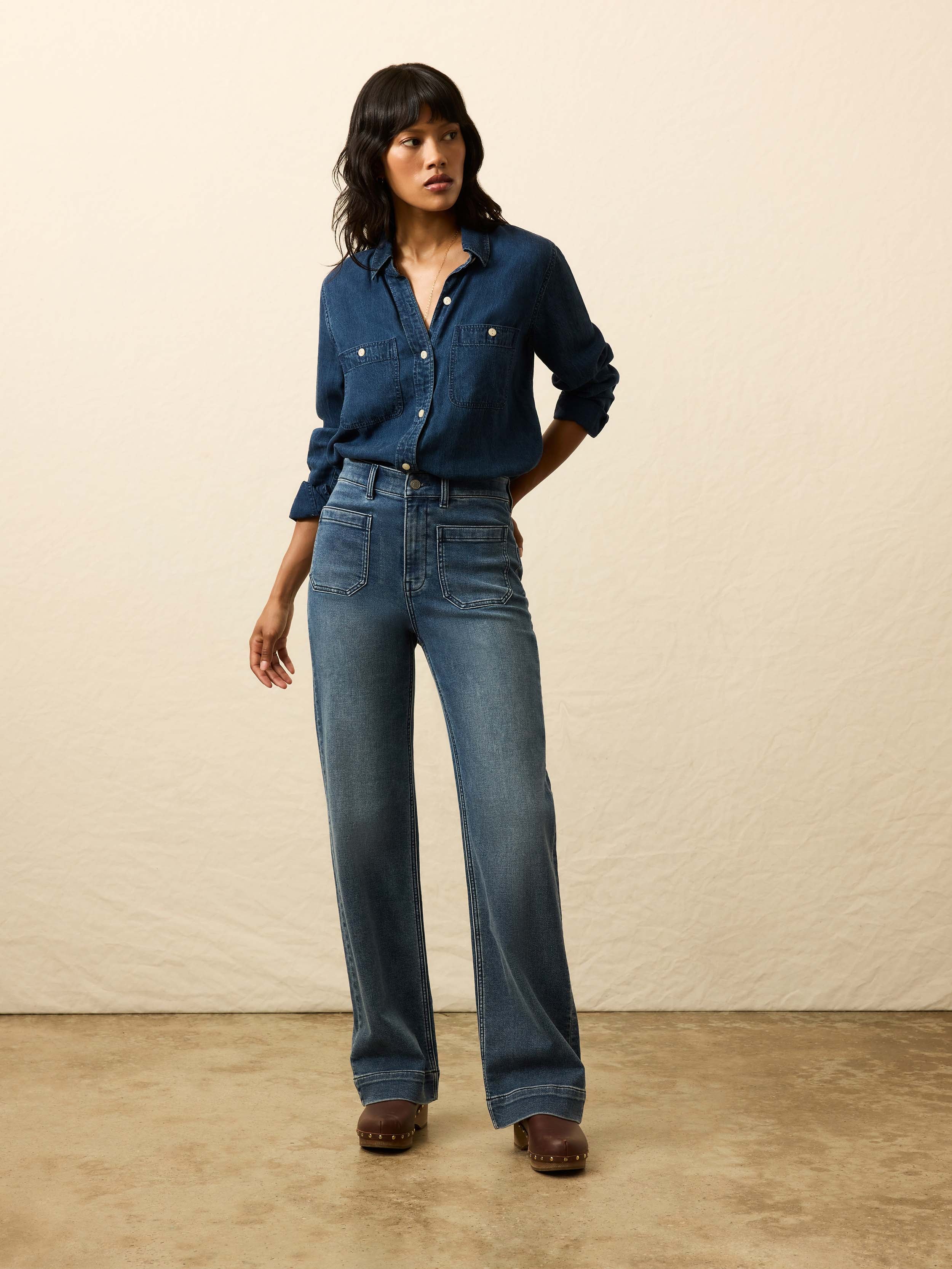 Tried & True Chambray Shirt - Night Lagoon Wash