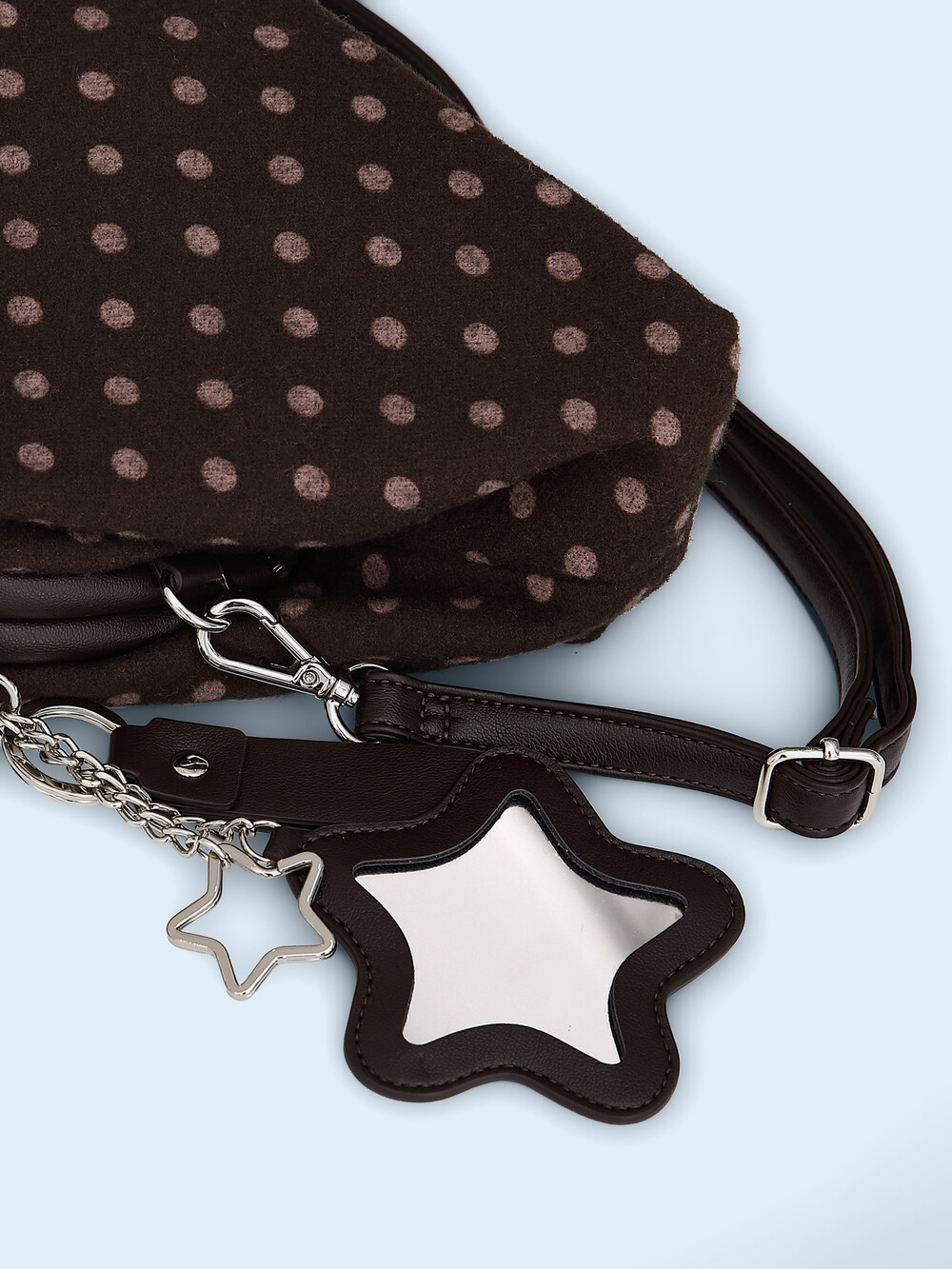 Dot Cozy Dumpling Bag Brown