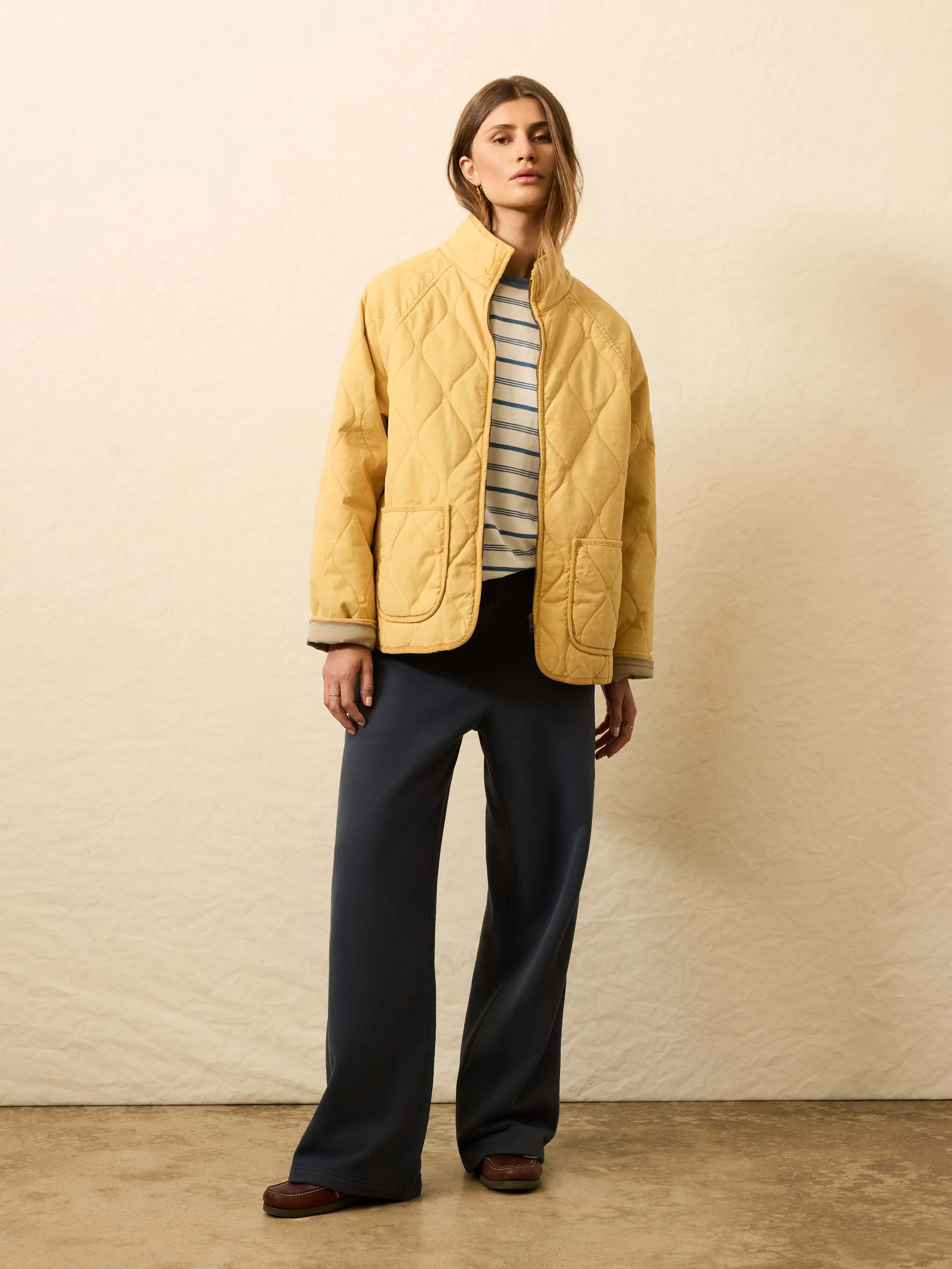 Sunwashed Quilted Jacket - Tuscan Sun
