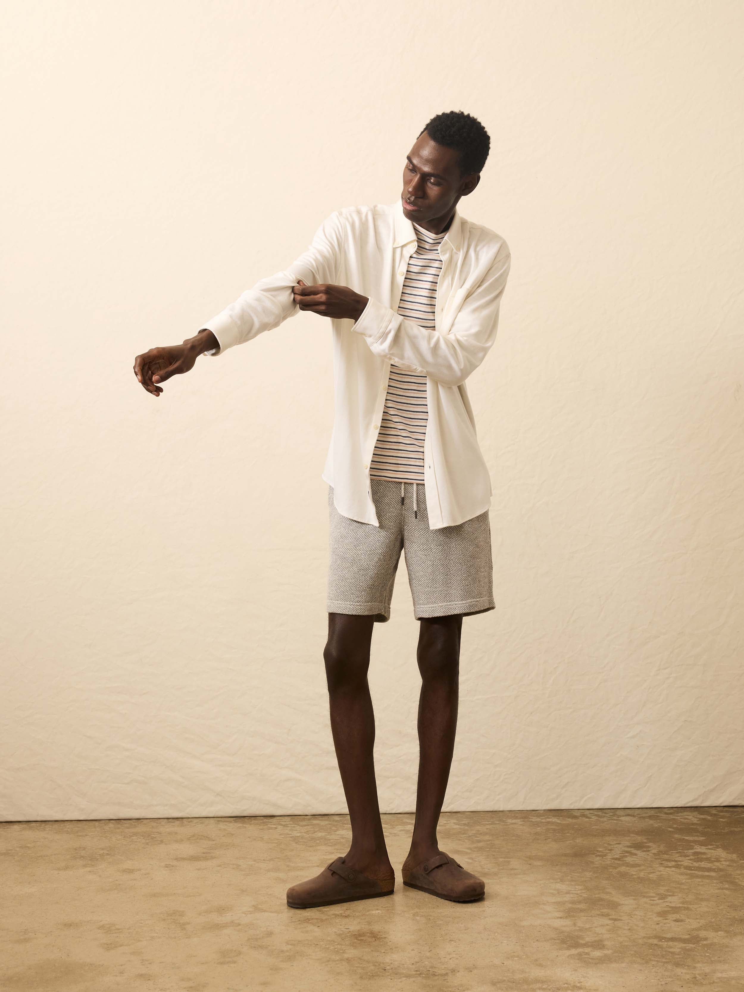 Coastline Knit Shirt - White Wall