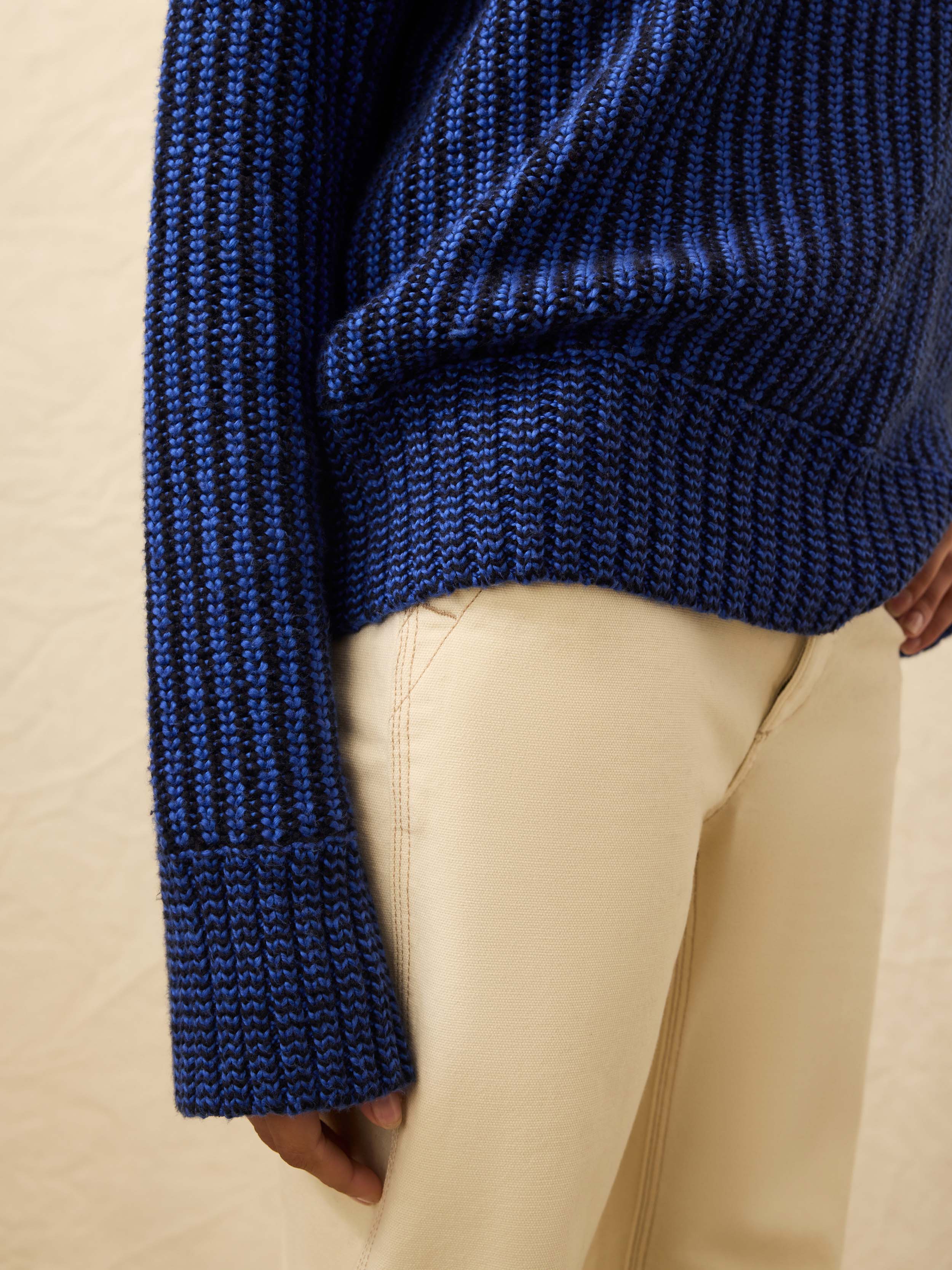 Heirloom Cotton Relaxed Crew - Snorkel Stripe