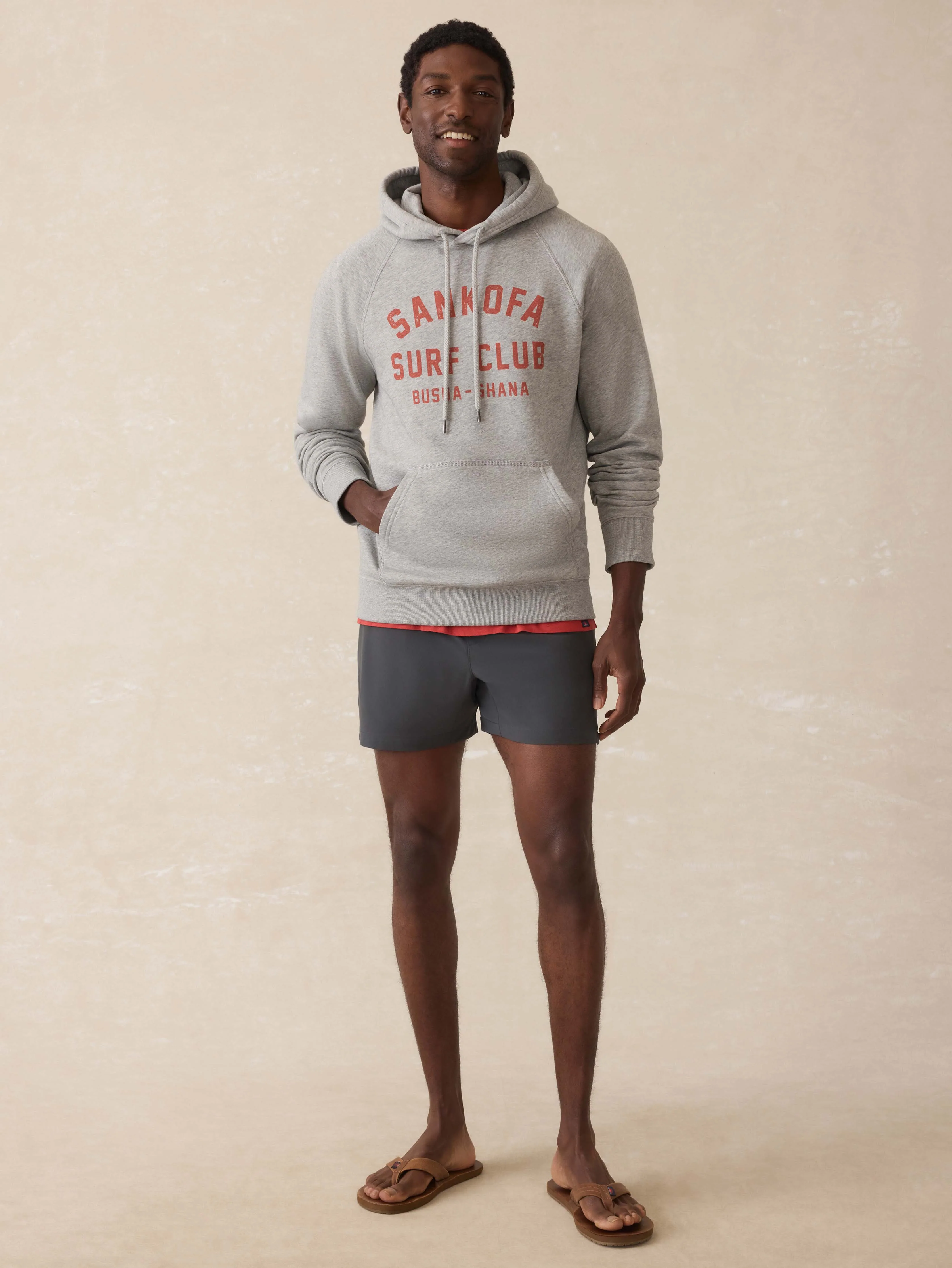 Surf Ghana High Standard Fleece Hoodie - Silver Ash Heather
