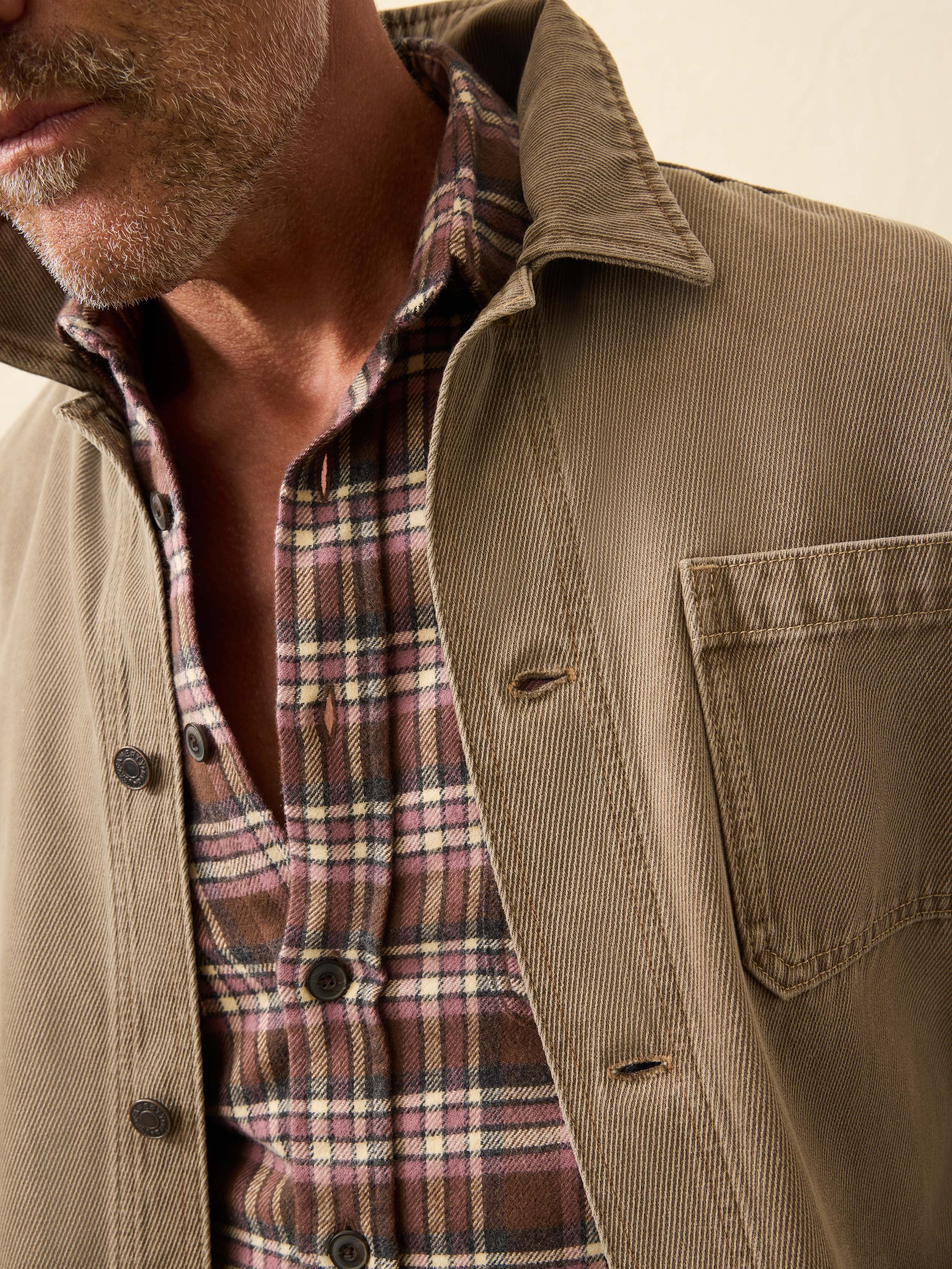 High Ridge Twill Studio Jacket - Unisex - Almond Hill Wash