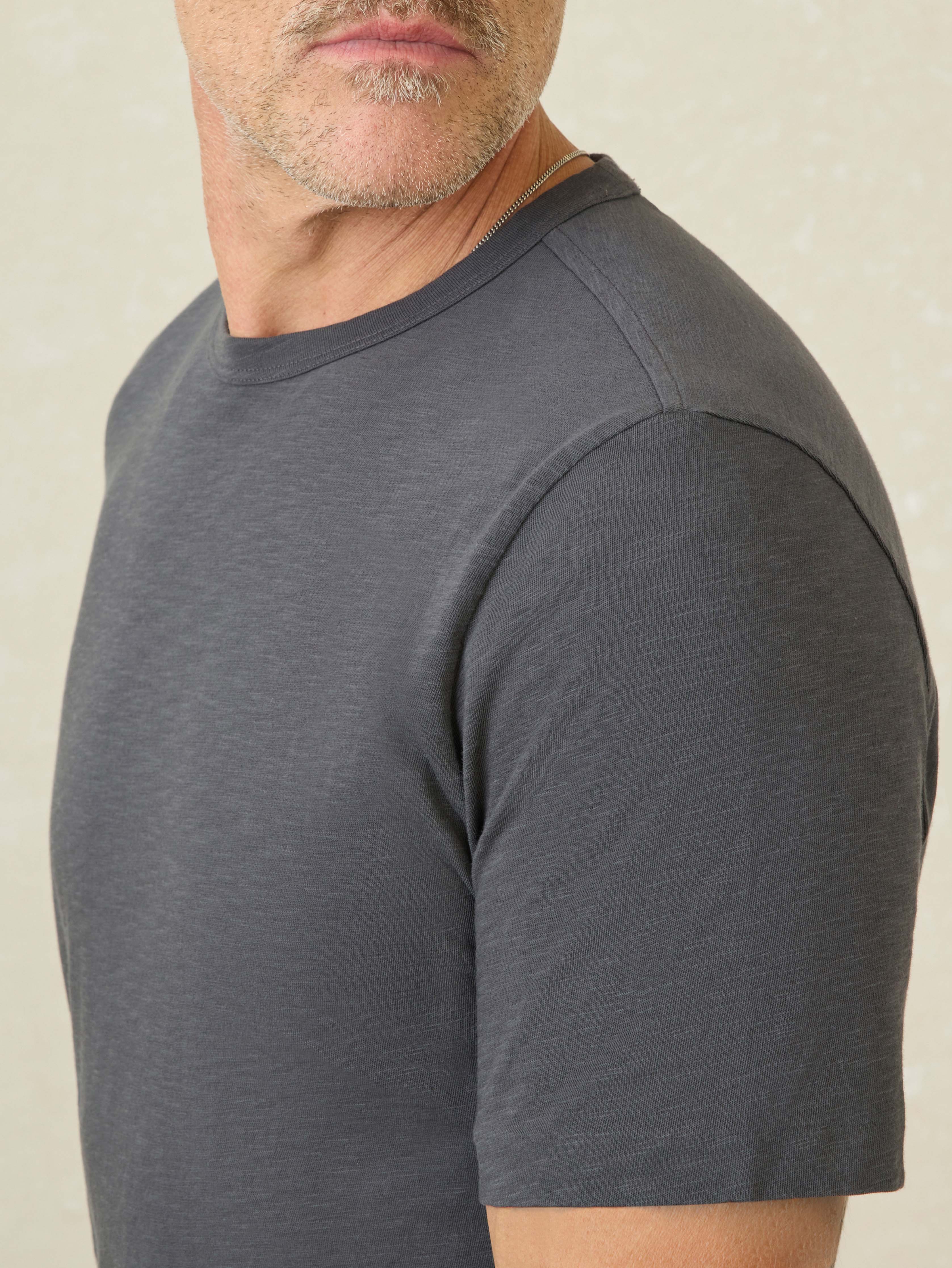 Sunwashed Regenerative Tee - Graphite