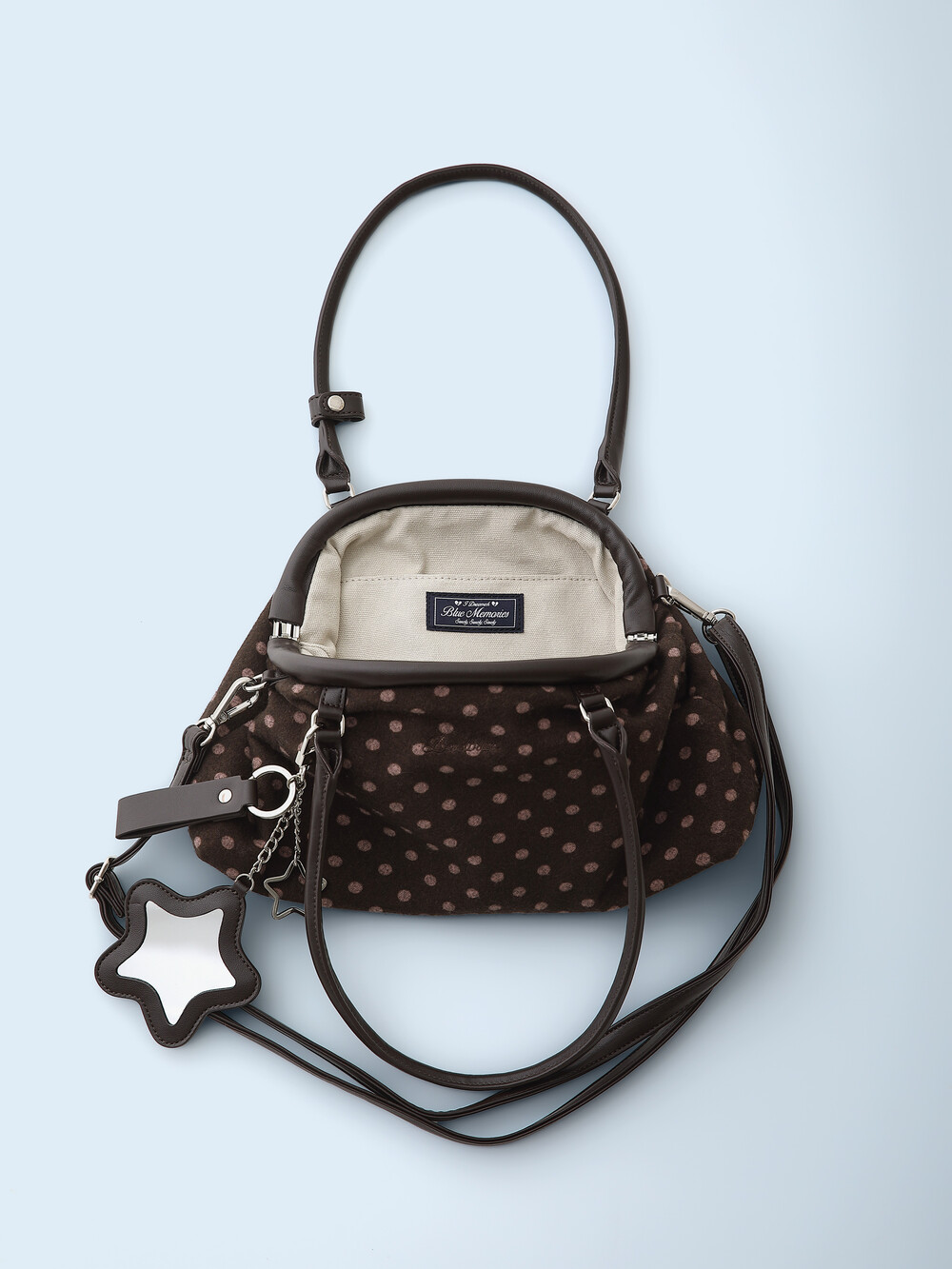 Dot Cozy Dumpling Bag Brown