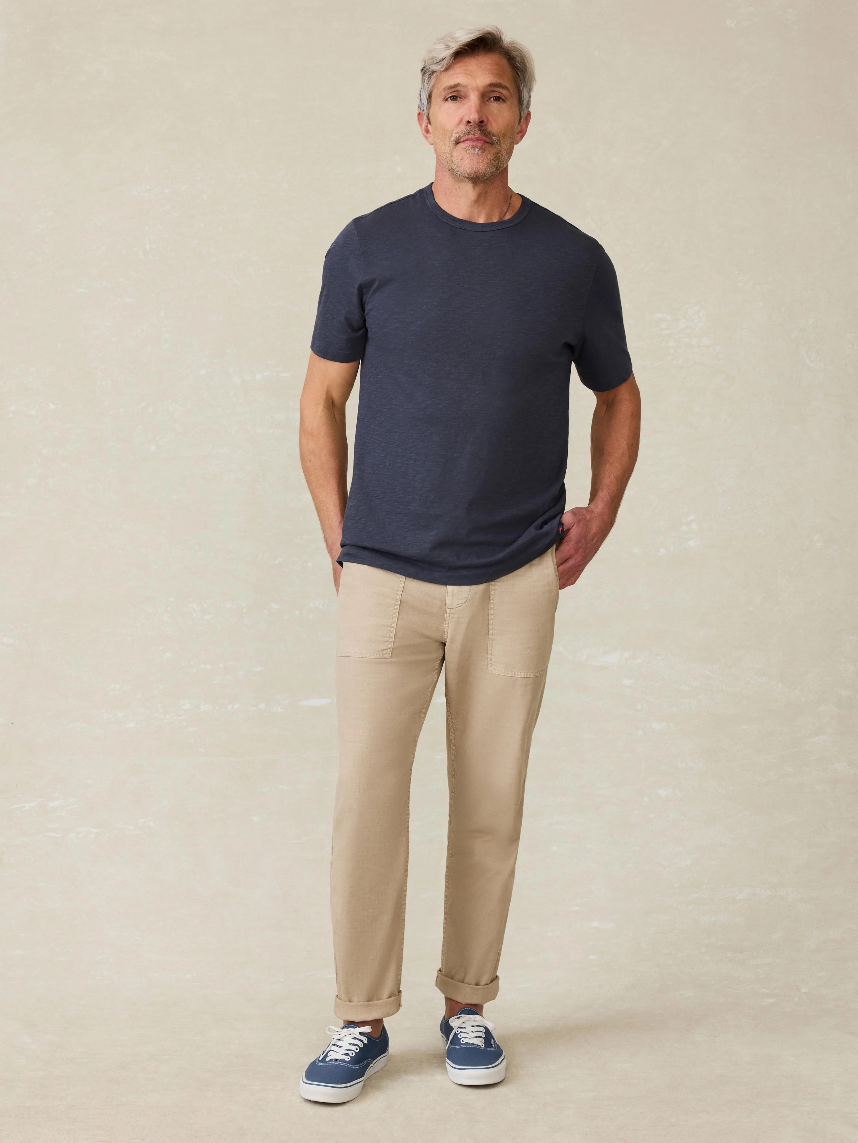 Sunwashed Regenerative Tee - Dune Navy