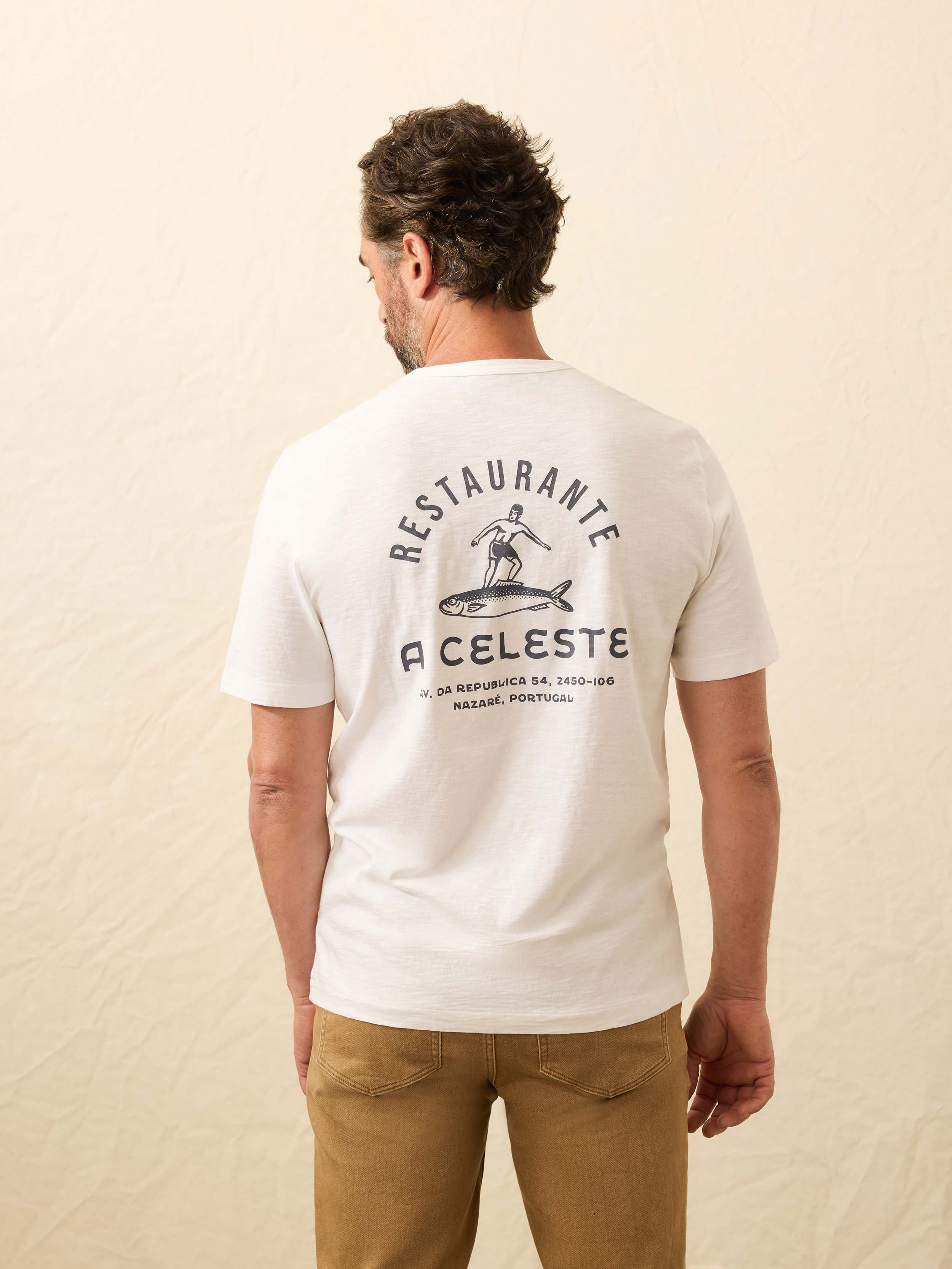 Nazare Sunwashed Tee - White