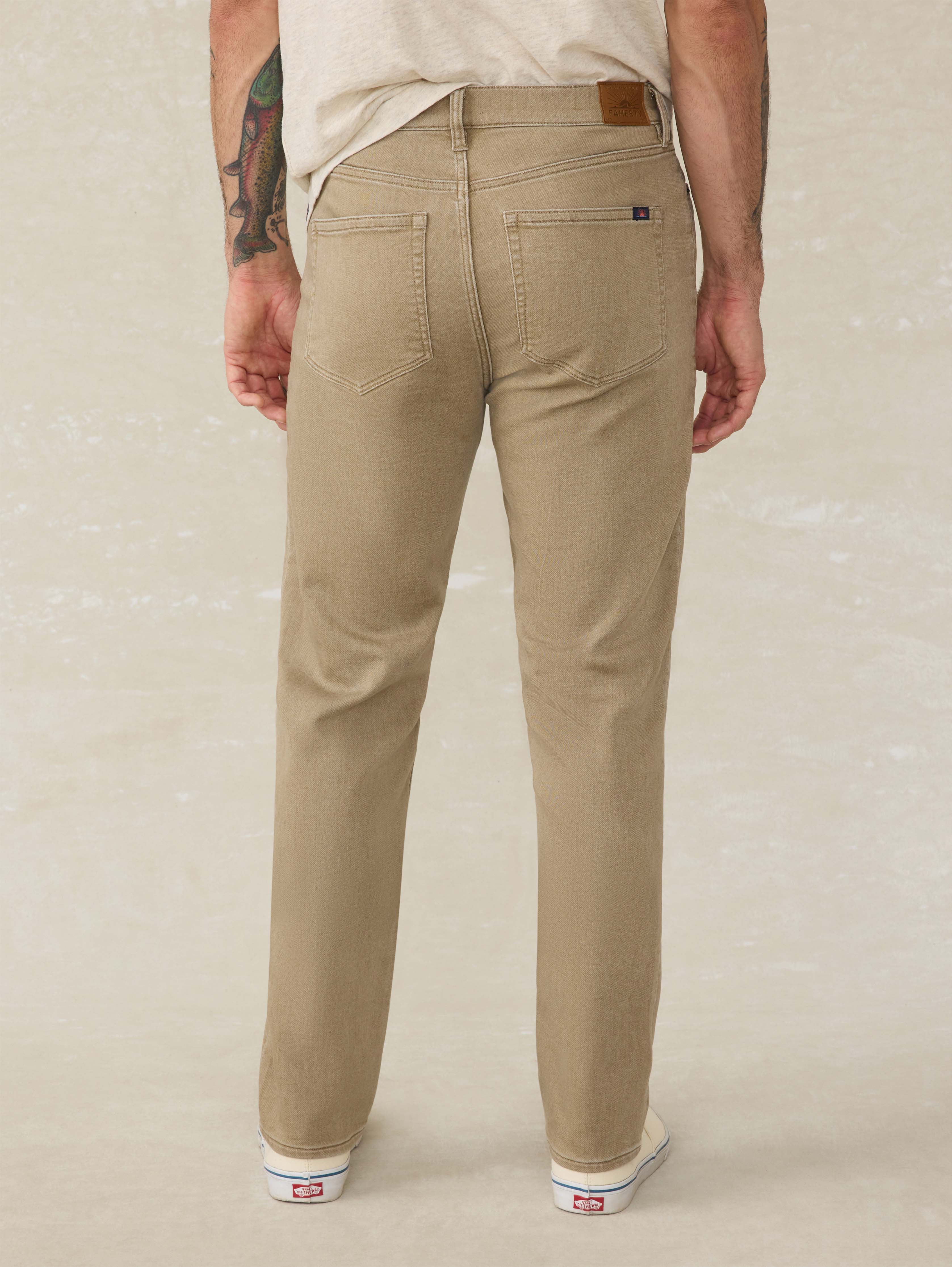 Stretch Terry 5-Pocket Pant - Desert Khaki