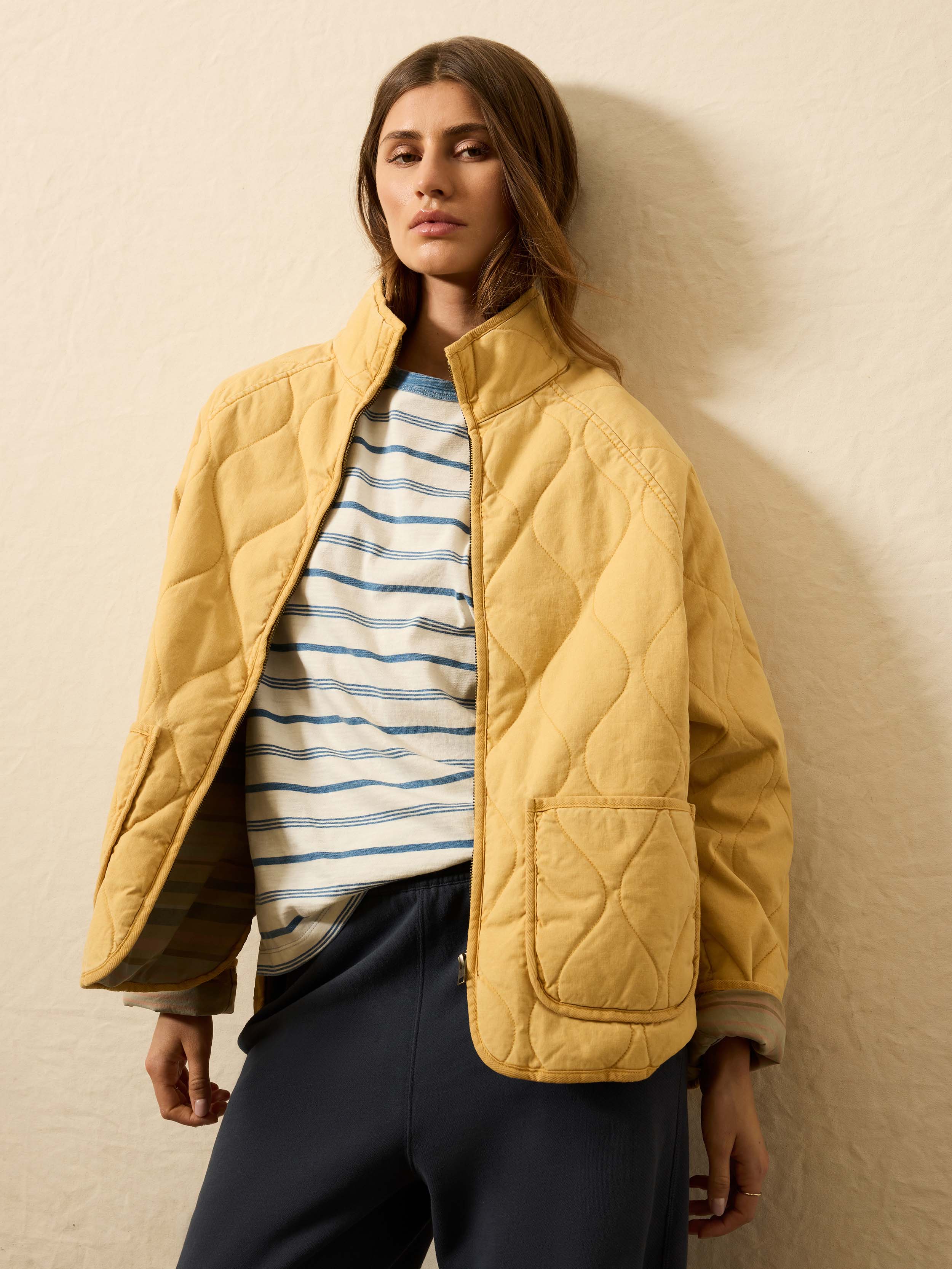 Sunwashed Quilted Jacket - Tuscan Sun