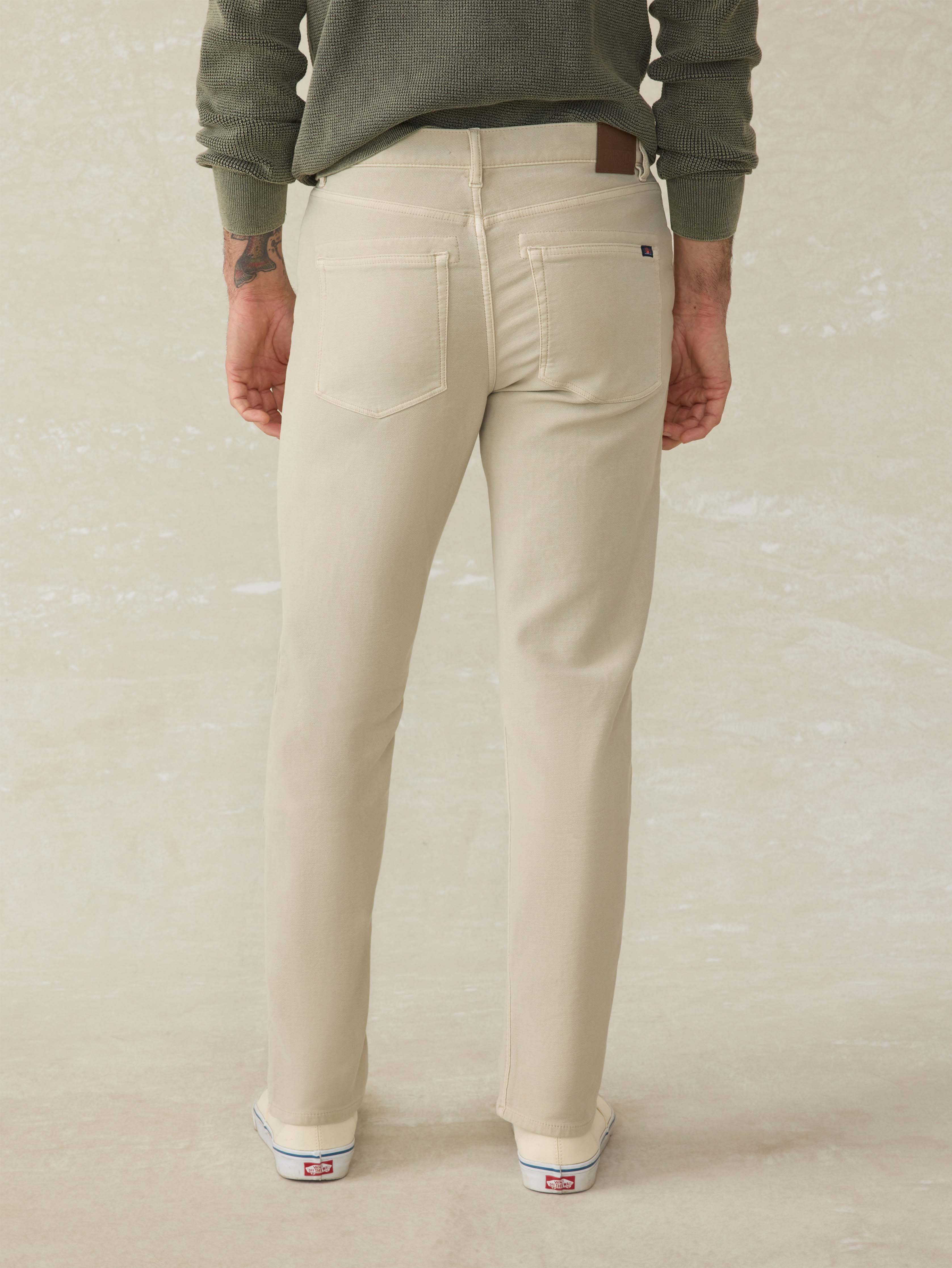 Stretch Terry 5-Pocket Pant - Stone