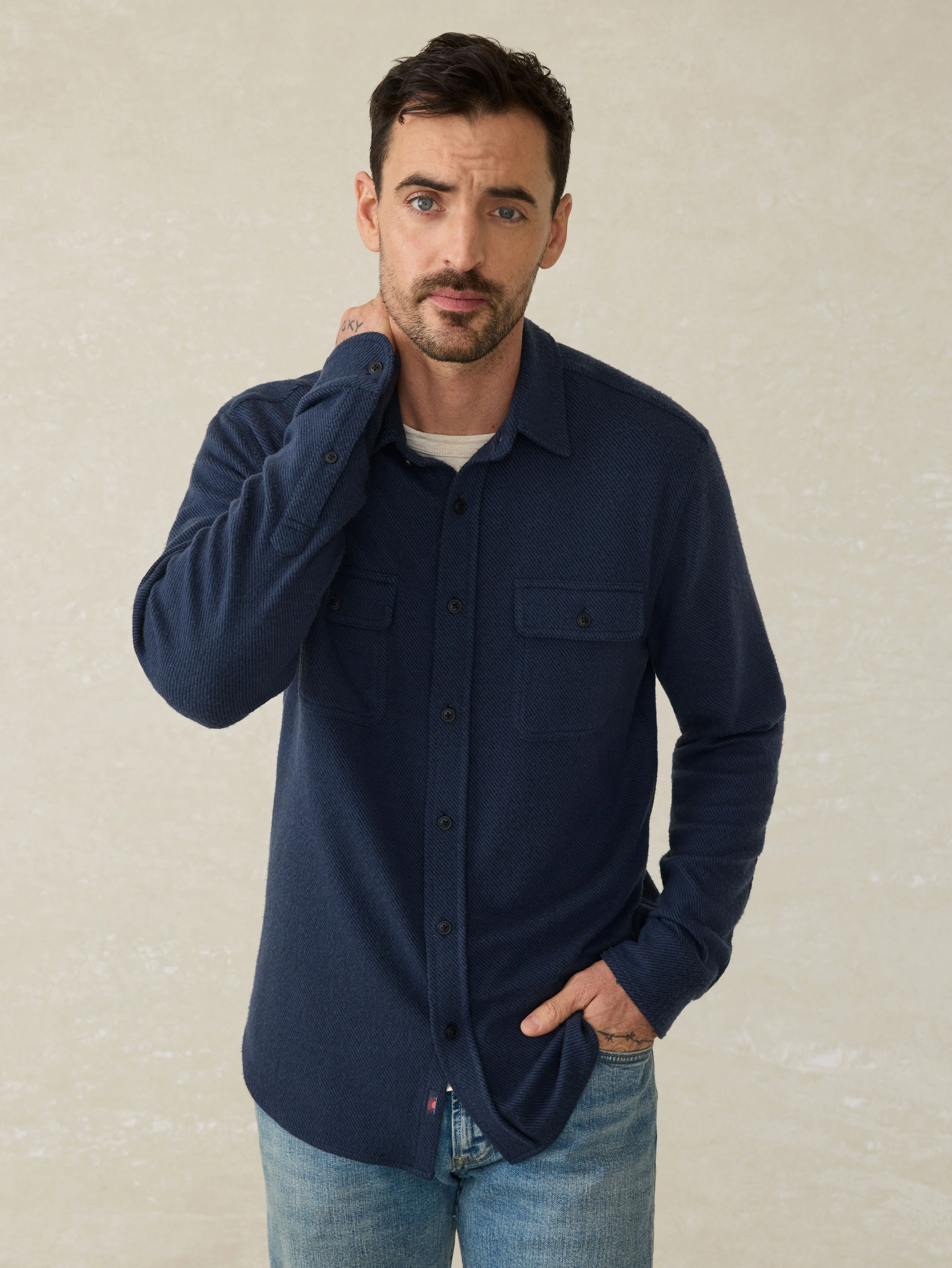 Legend™ Sweater Shirt - Brighton Navy Twill