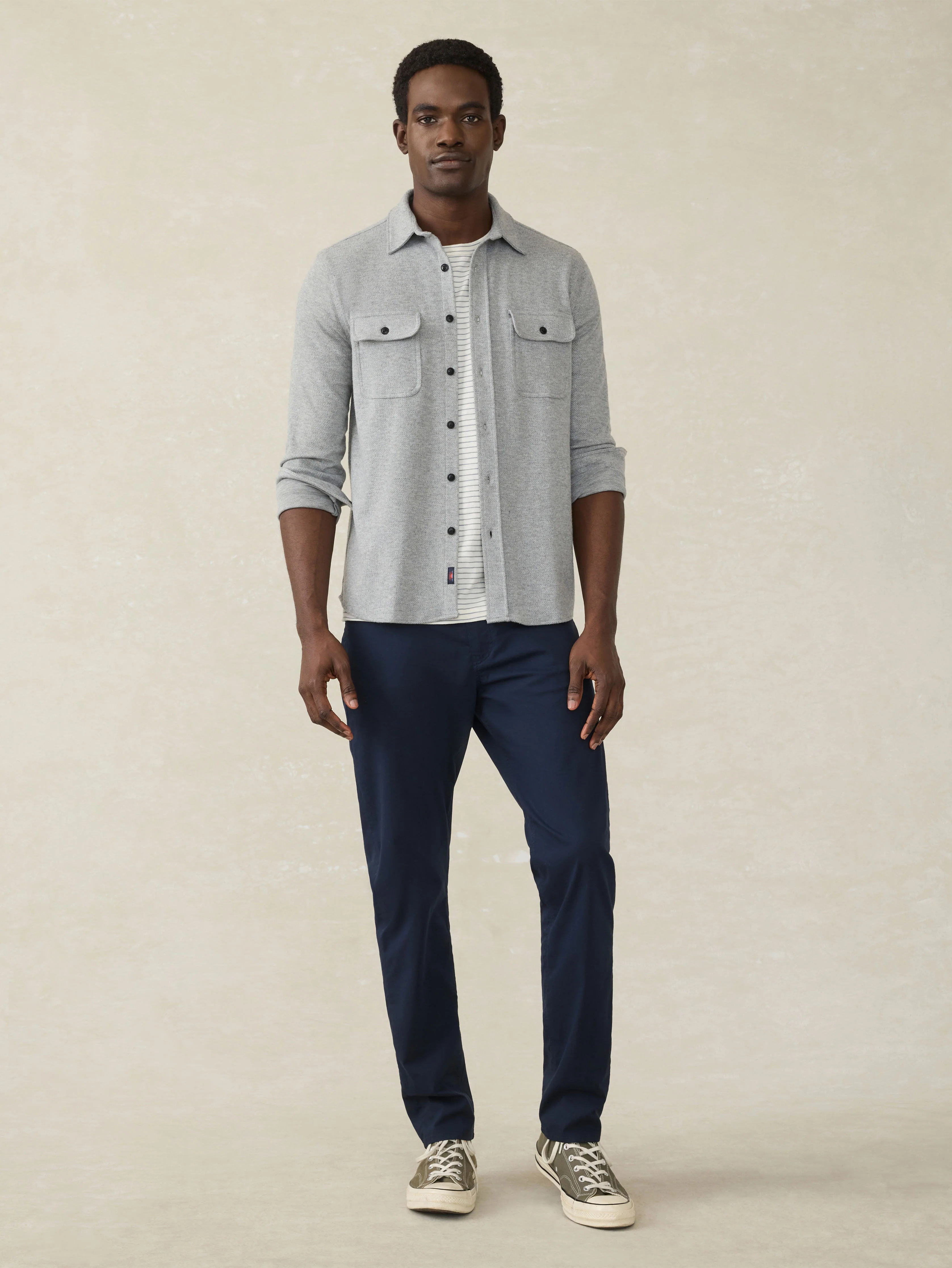 Legend™ Sweater Shirt (Tall) - Fossil Grey Twill