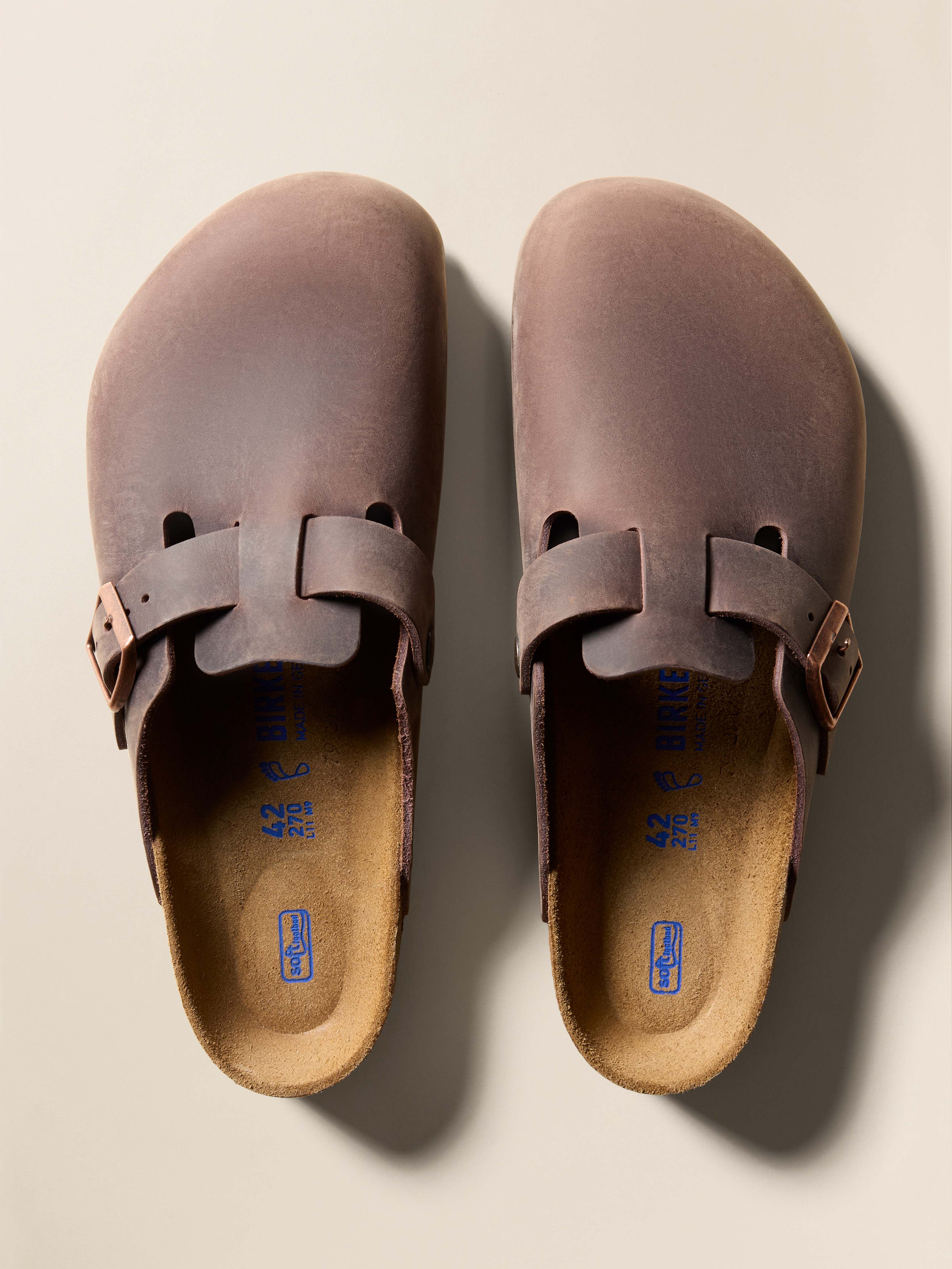 Birkenstock Boston Oiled - Oiled Leather Habana