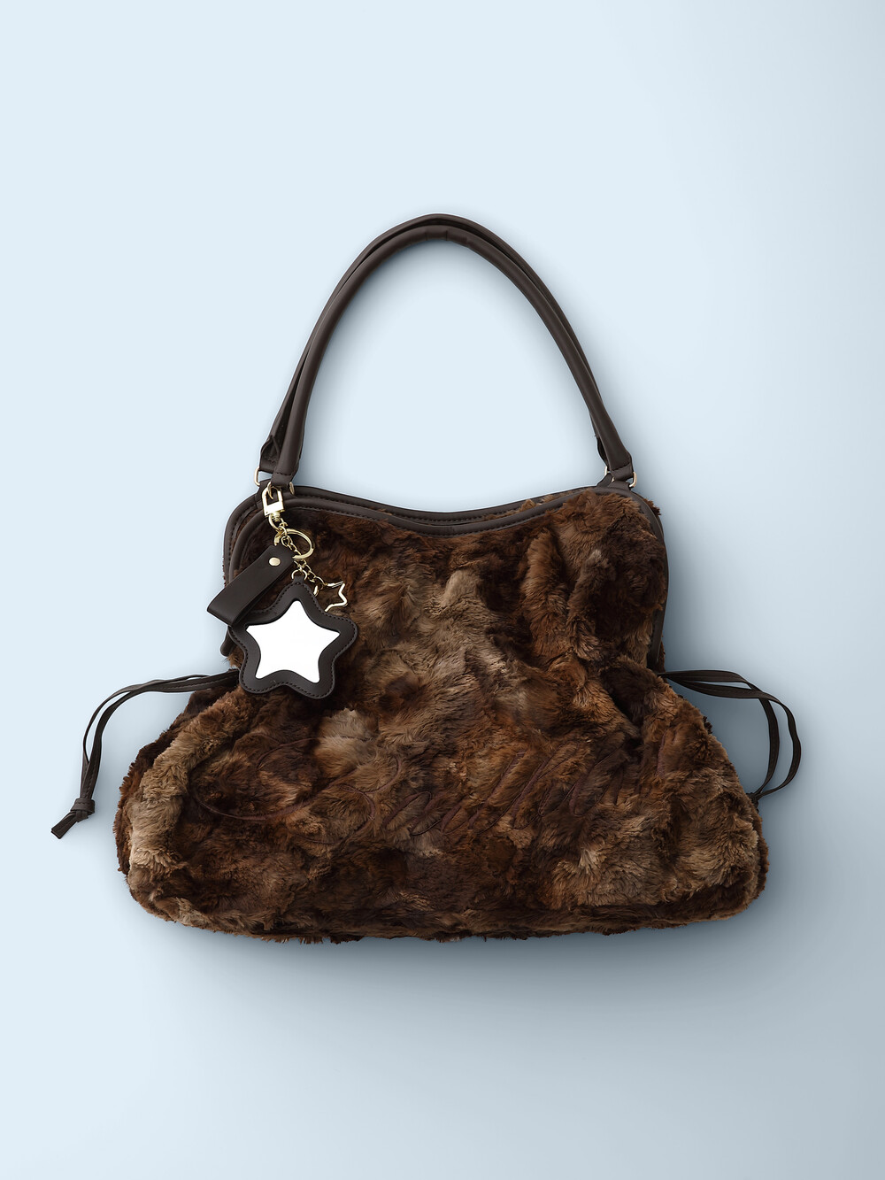 Eco Fur Dimsum Bag Brown