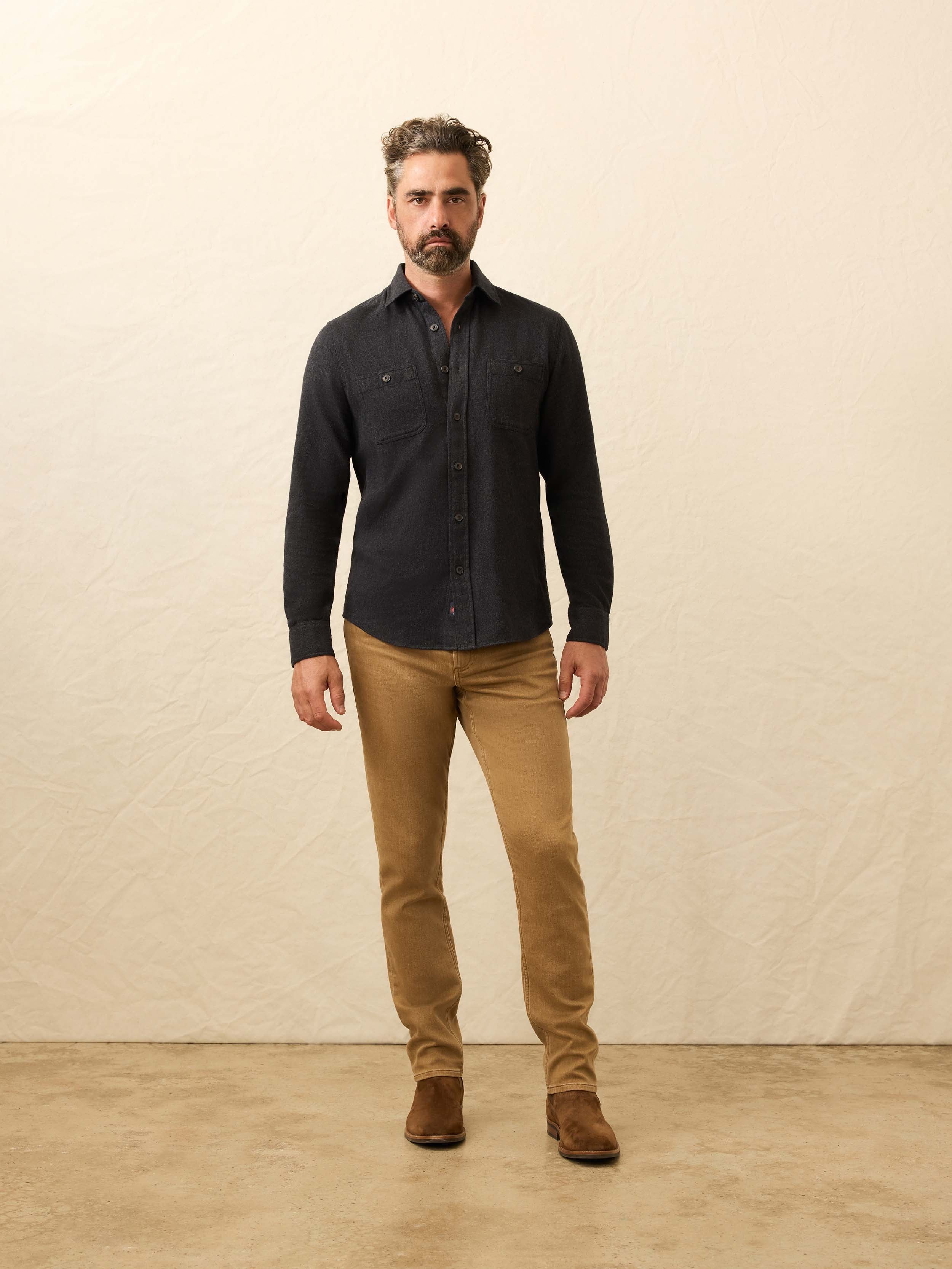 Heirloom Portuguese Flannel Shirt- Salema Storm