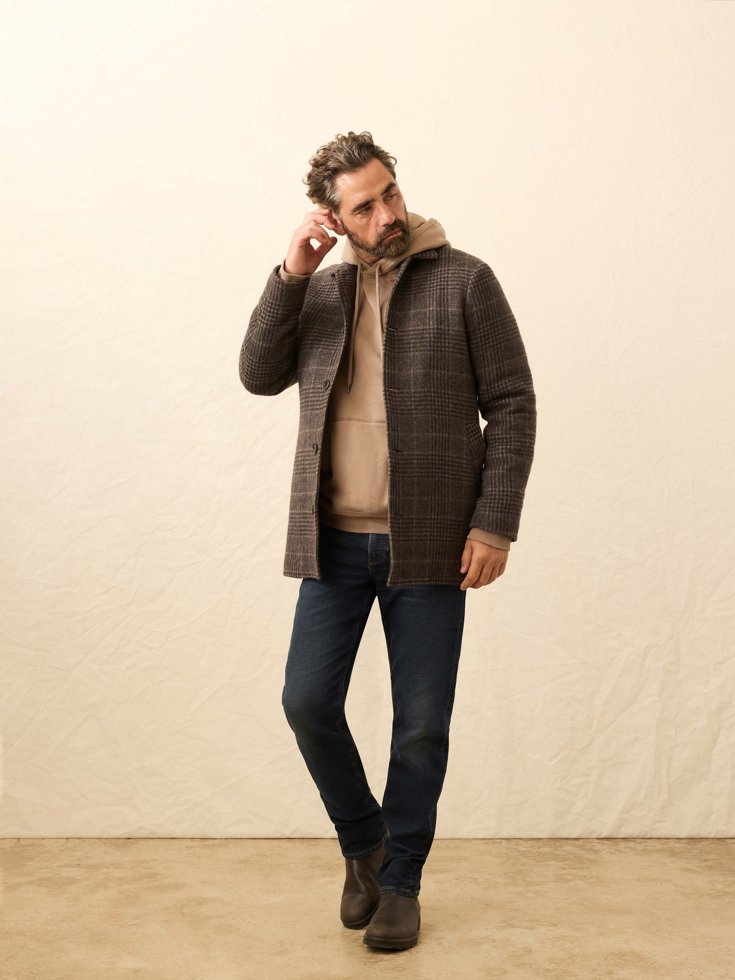 Lighthouse Jacket - Grey Waves Plaid