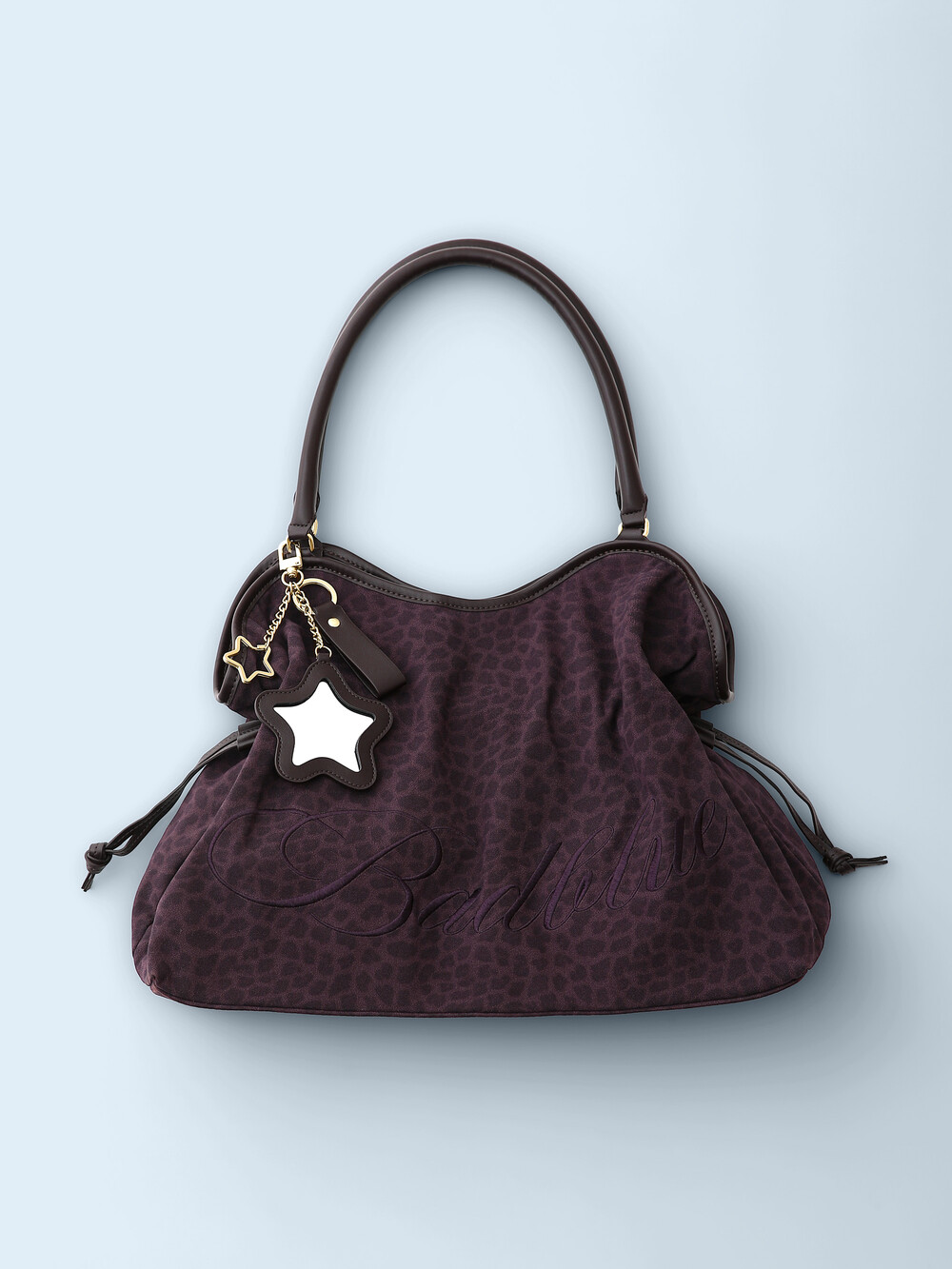 Washed Leopard Dimsum Bag Purple