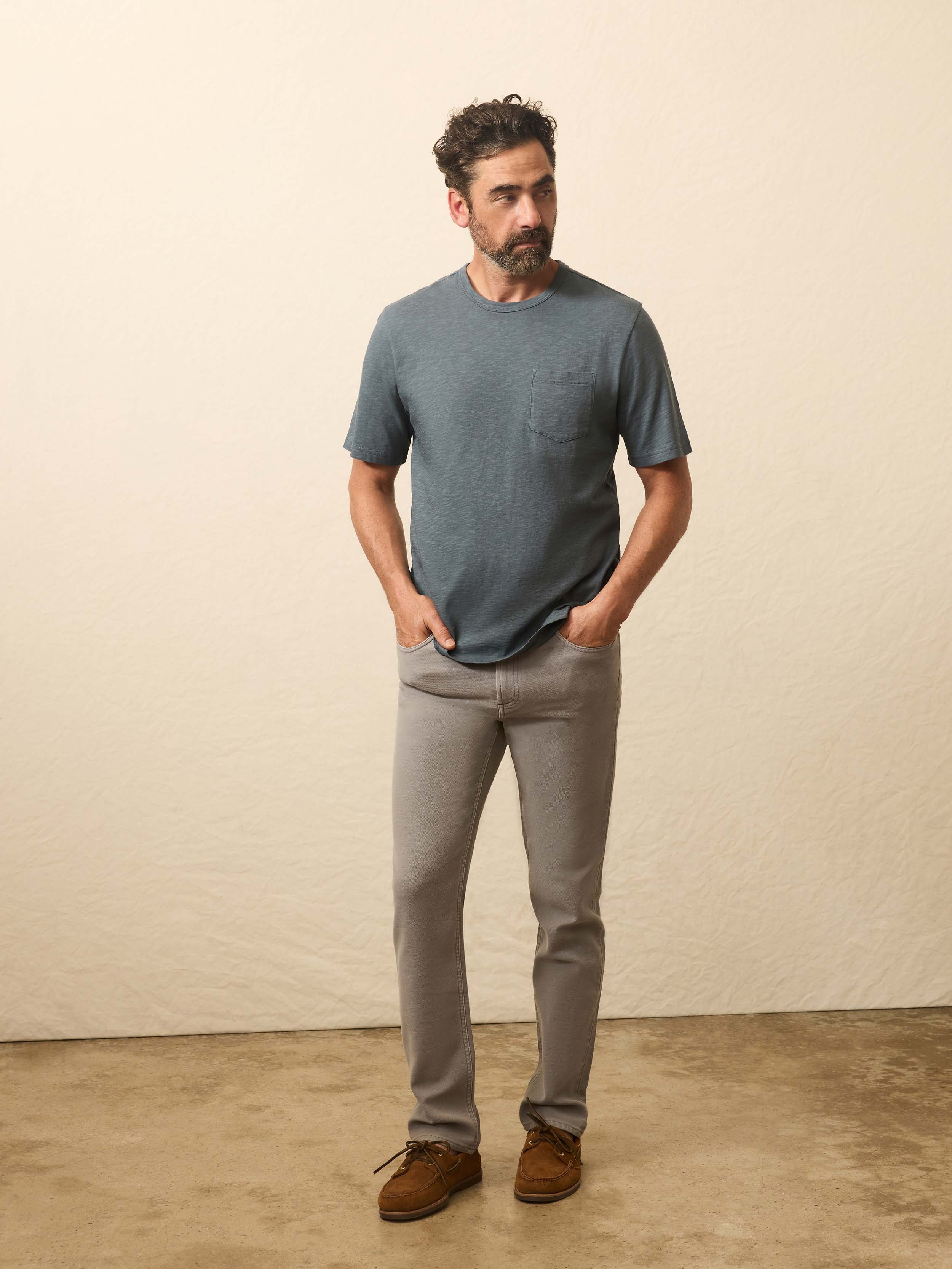 Sunwashed Regenerative Pocket Tee - Rough Waters