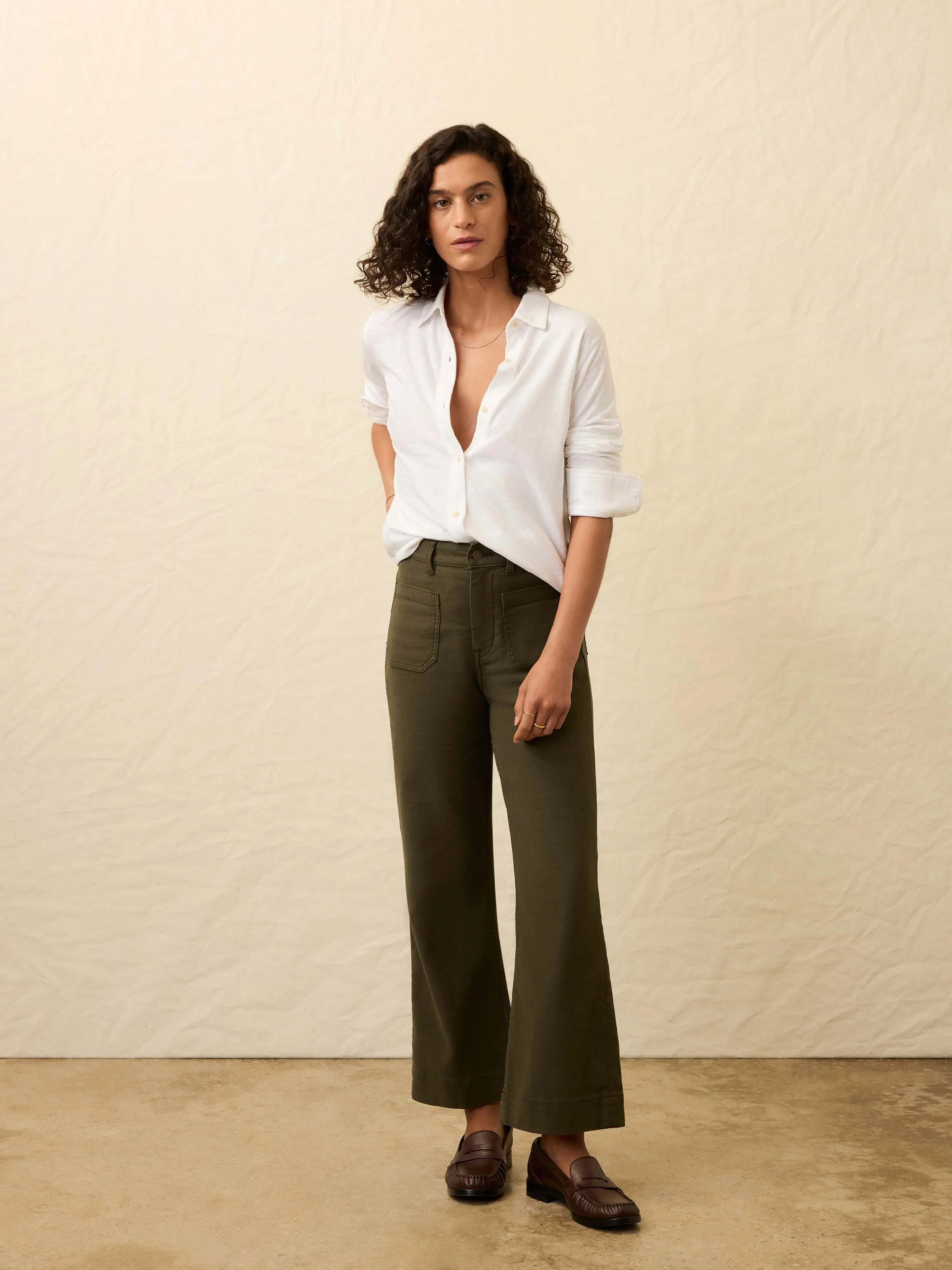 Sunwashed Knit Shirt - White