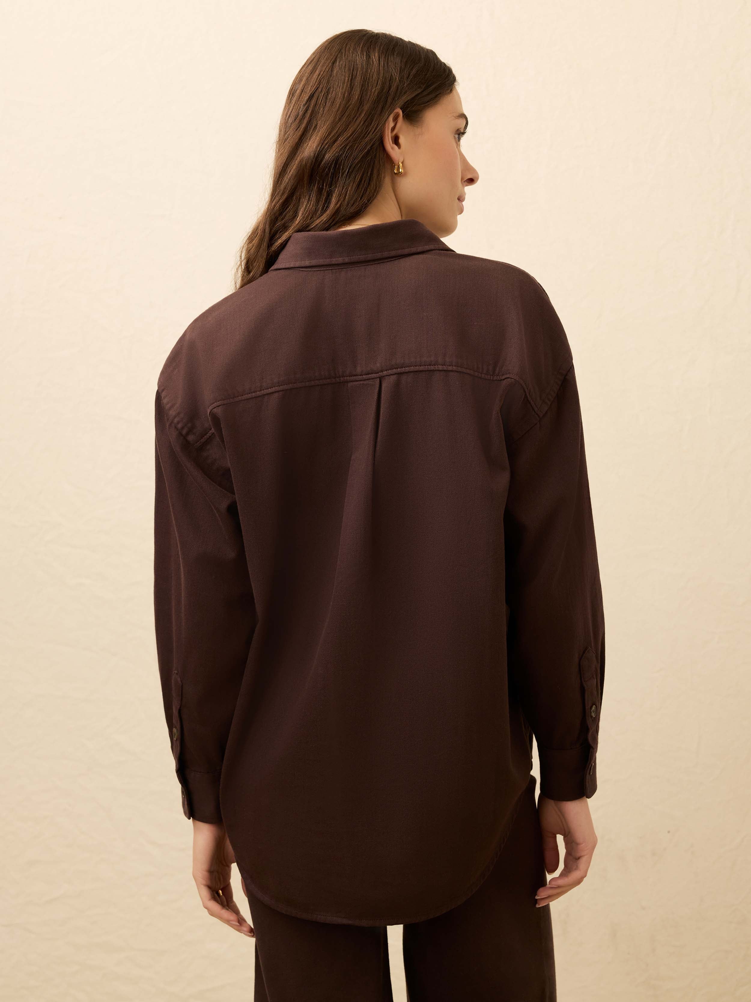 Sunfair Denim Shirt - Chocolate Brown